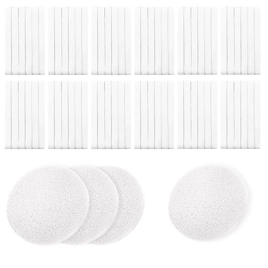 240 Pcs Facial Sponges Compressed,Face Sponges for Cleansing,Professional Makeup Removal Sponge Pad for Spa,Exfoliating,Face Wash,Mask(White)