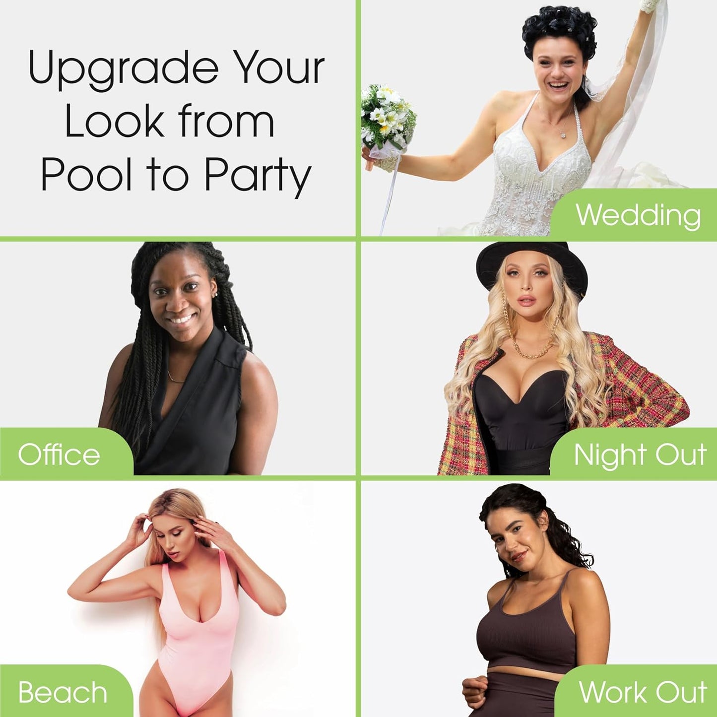 Divine Women's Plus Size Lift & Support Bra Inserts Sweet Peaches