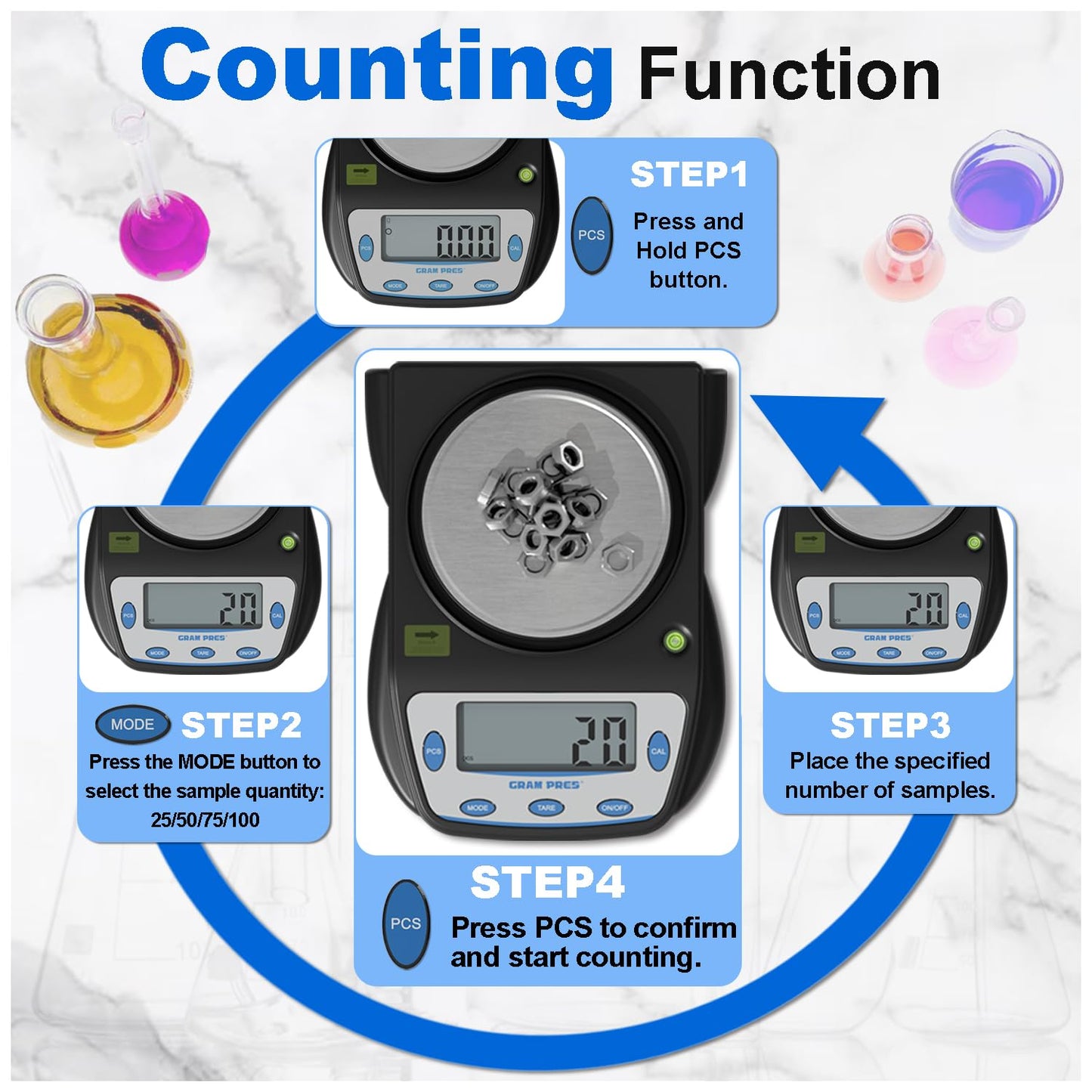 Digital Lab Scale 600g X 0.01g Accuracy,Precision Electronic Gram Scale,Analytical Balance Scientific Scale,for Jewelry, Powders, Coins, Etc.