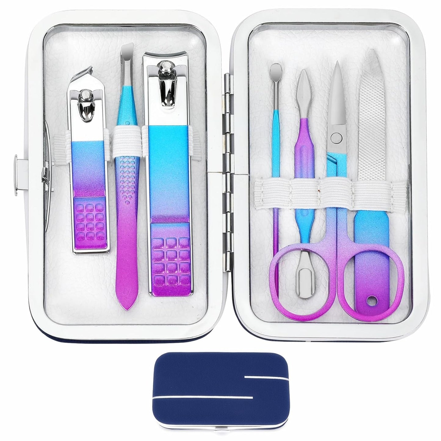 Manicure Set Nail Clipper Set Women Men Travel Nail Clipper Kit Personal Care Tools with Portable Case Manicure Tools Grooming Kit for Men Women Teens Family Friends