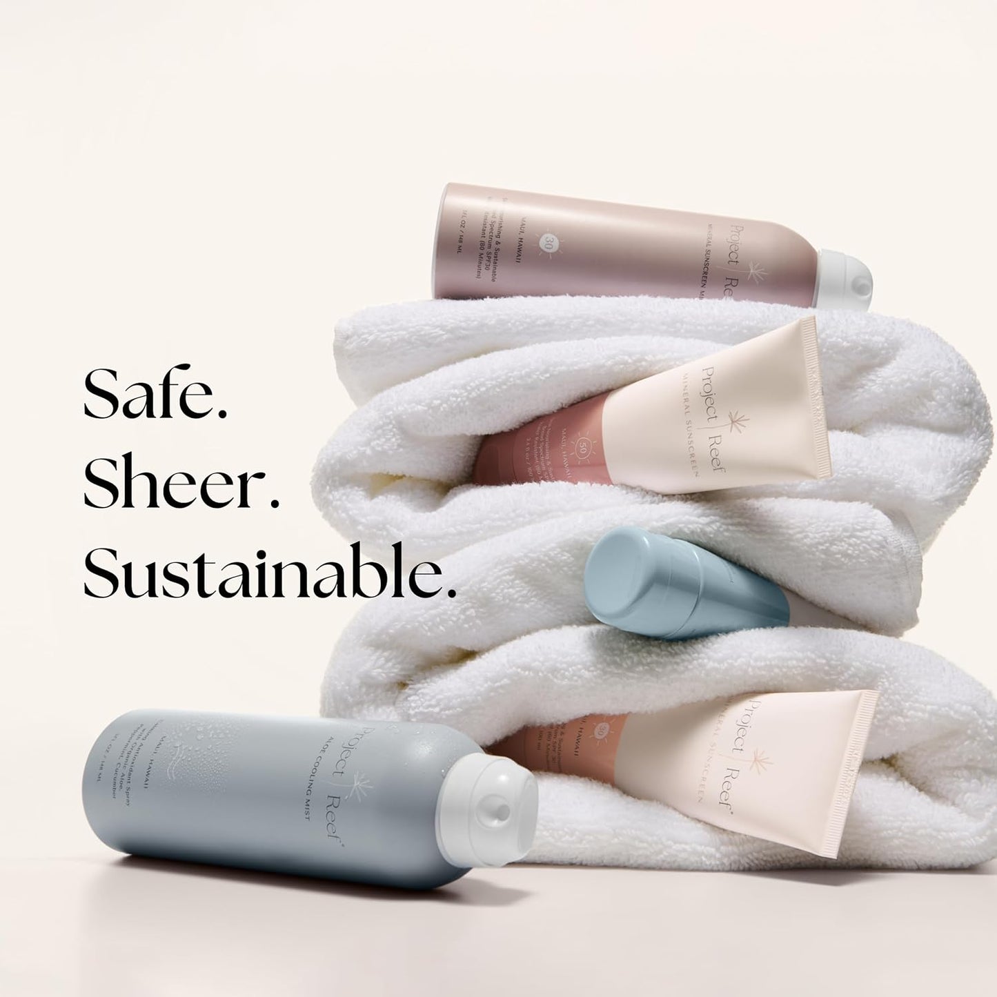 Project Reef After Sun Cooling Lotion w/Organic Aloe Vera, Peppermint, Shea Butter, Vitamin E - Natural Vegan Sunburn Relief, Aftersun Care