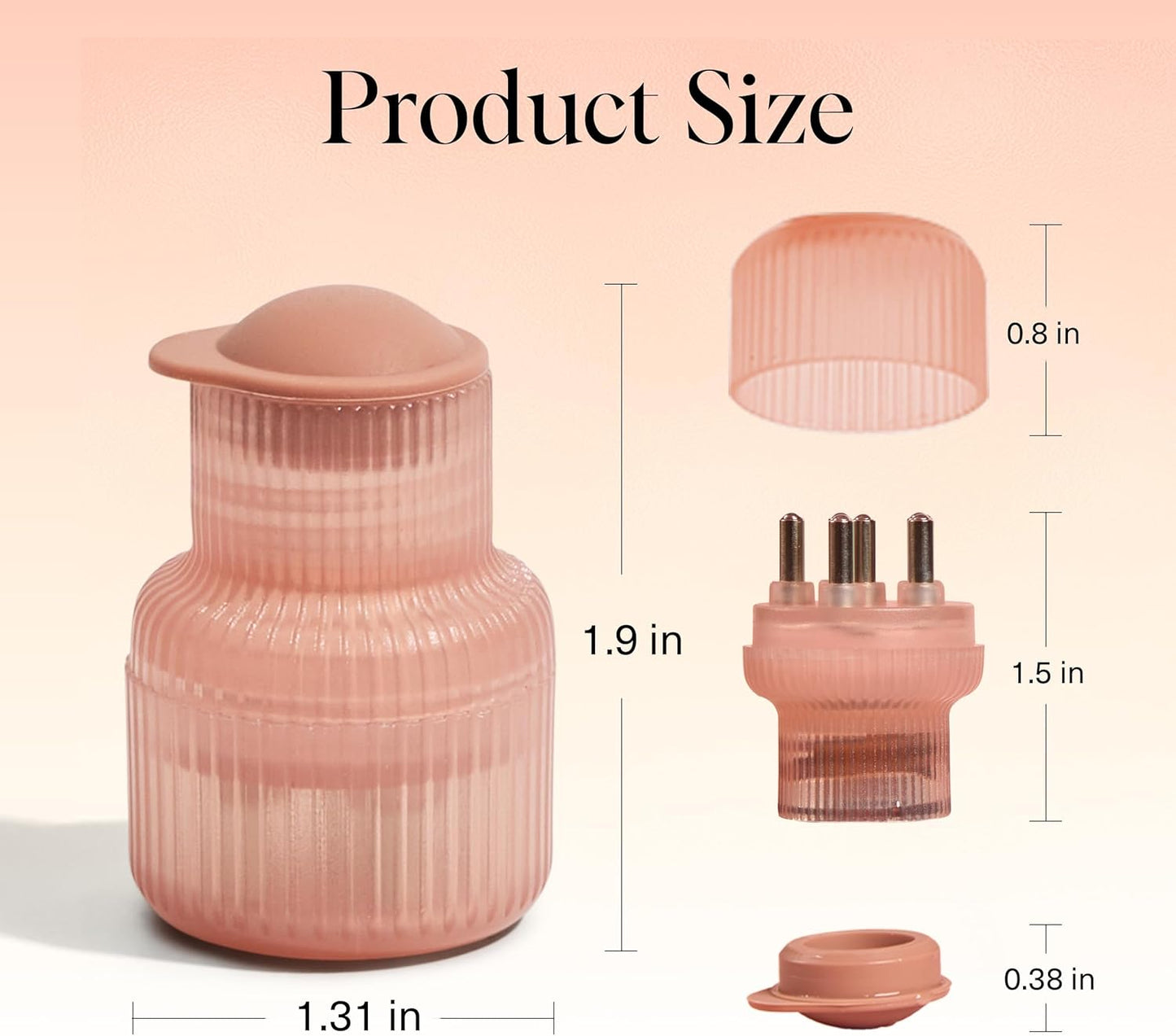 Kitsch Scalp & Hair Oil Applicator – Stainless Steel Bristles Scalp Oil Applicator for Even Distribution, Mess-Free Oiling & Head Massager Scalp – Precision Hair Care Tool for Roots & All Hair Types