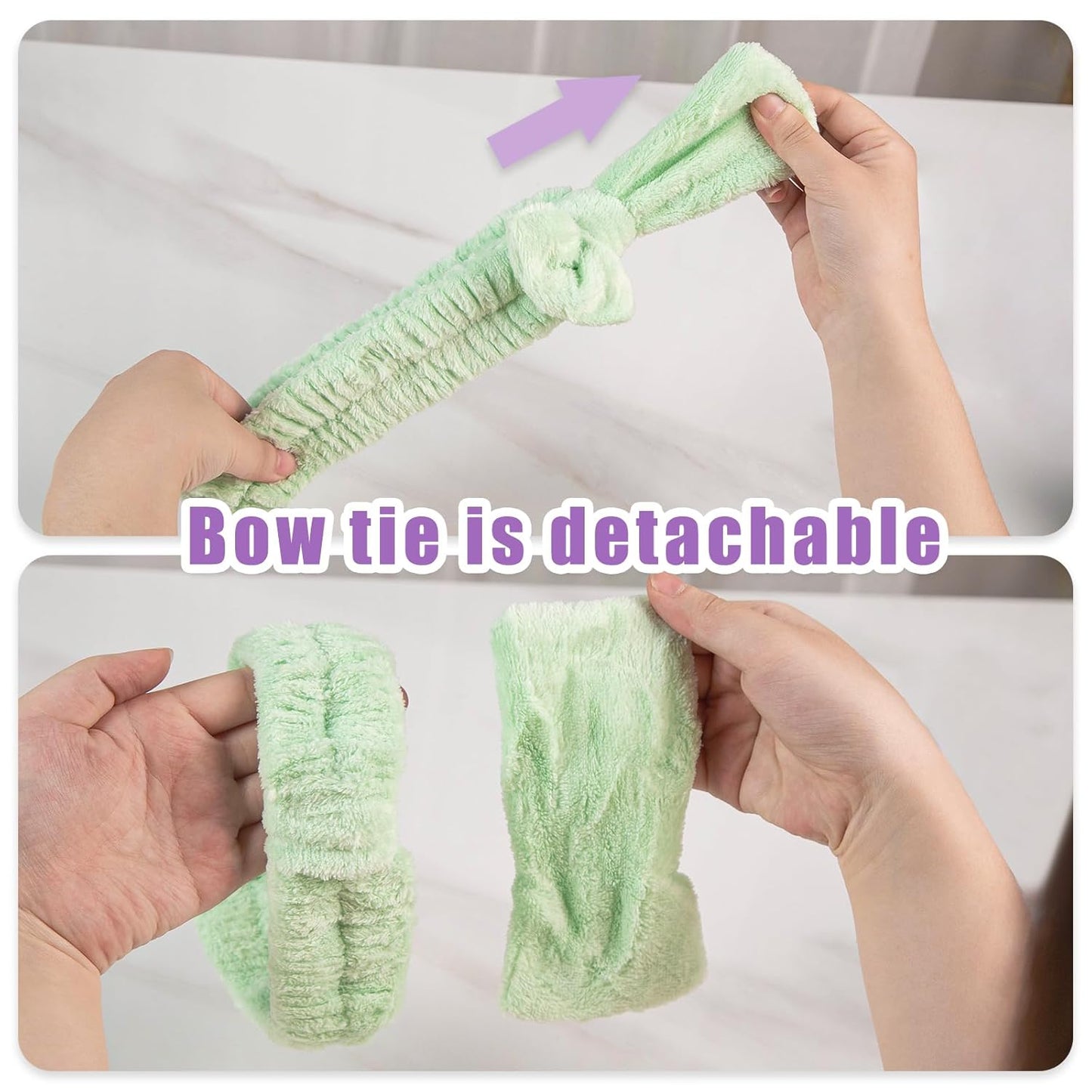 Shindel 6Pack Spa Headbands, Skincare & Makeup Headbands for Face Washing, Gift for Teen Girls, Stocking Stuffer