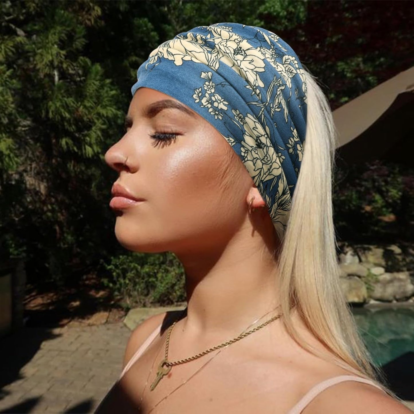 DRESHOW 4 Pack Turban Headbands for Women Wide Vintage Head Wraps Knotted Cute Hair Band Accessories