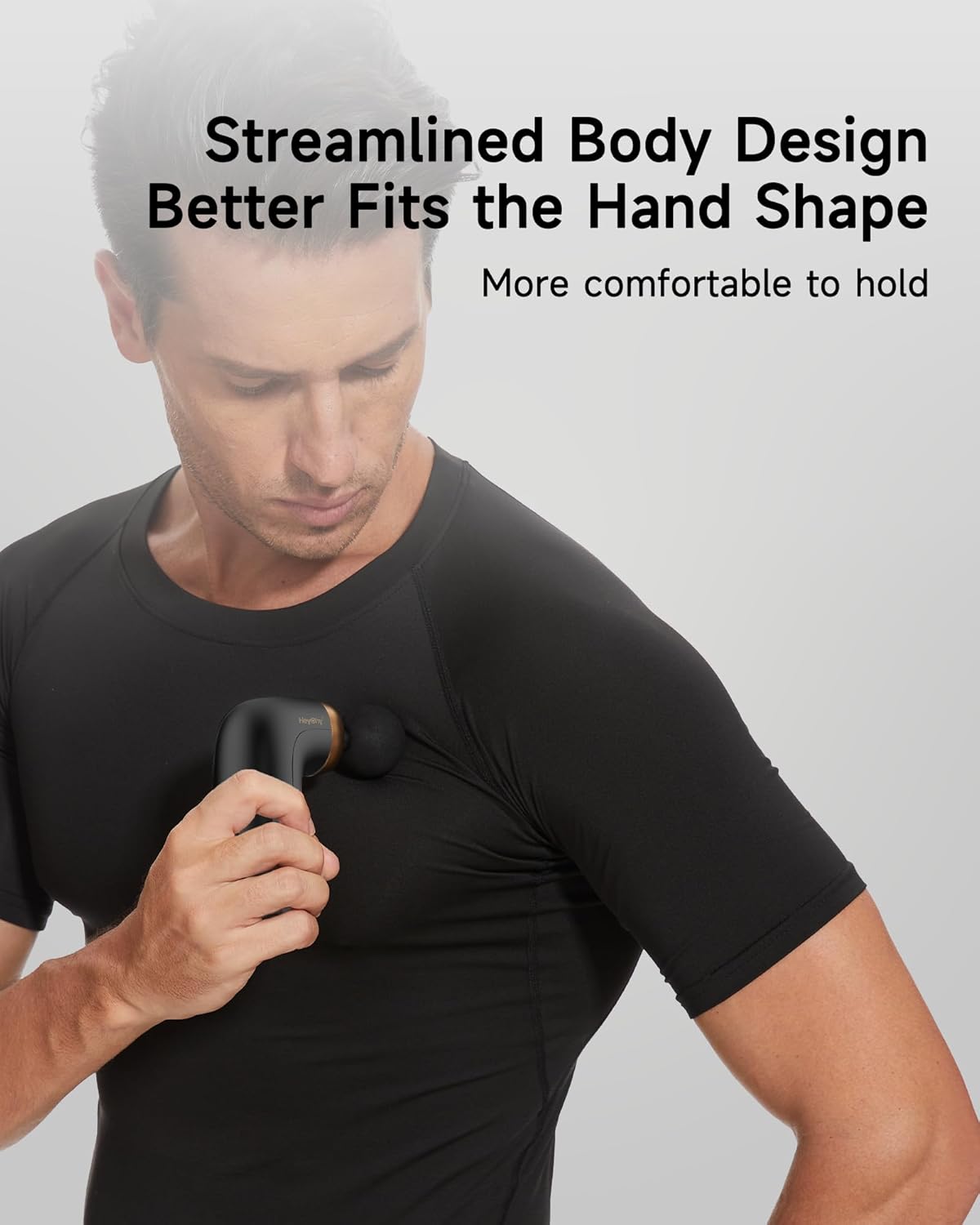 A1 Super Mini Massage Gun, Percussion Deep Tissues Muscle Massager, Travel Massage Gun, Compact Sports Massager, Portable Handheld Massager for Office Gifts for Him/Her, Home, Athletes(Black)