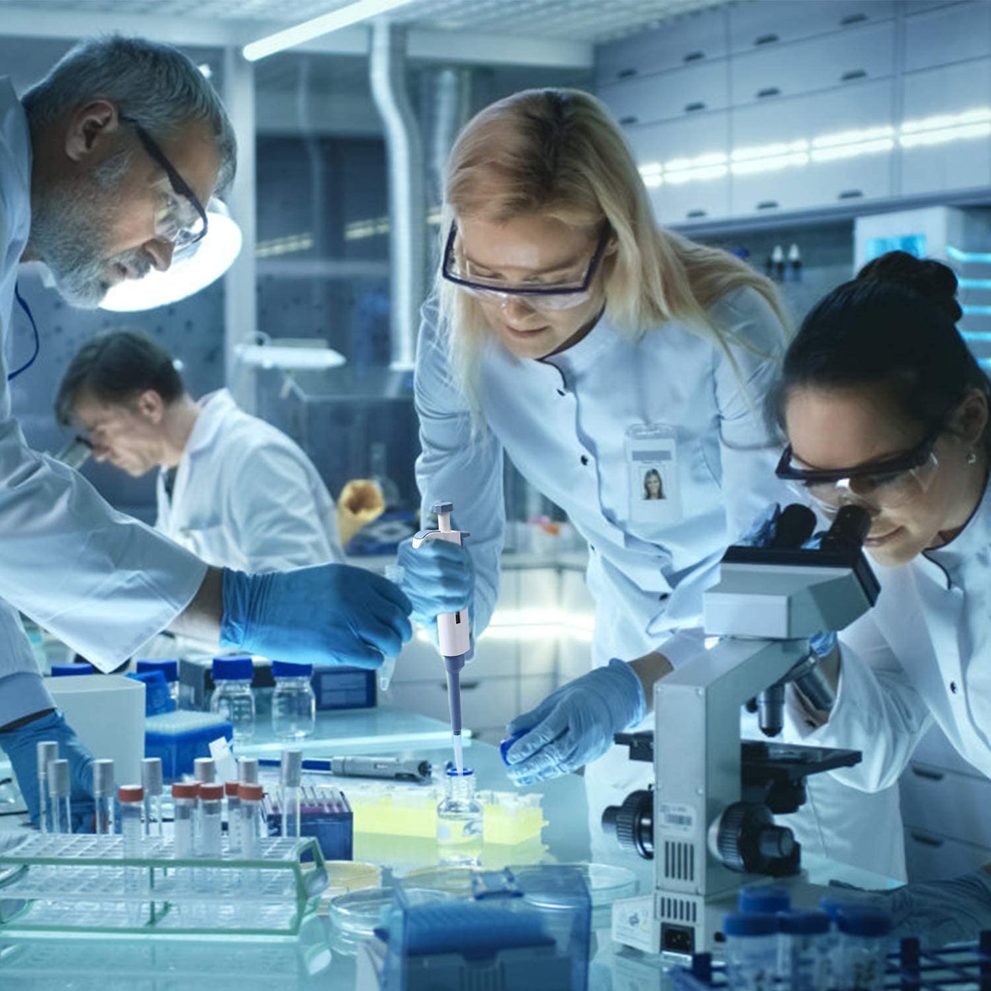 Adjustable Pipettor Pipette Micropipette High-Accurate MicroPipette Variable Volume Pipette 200ul-1000ul