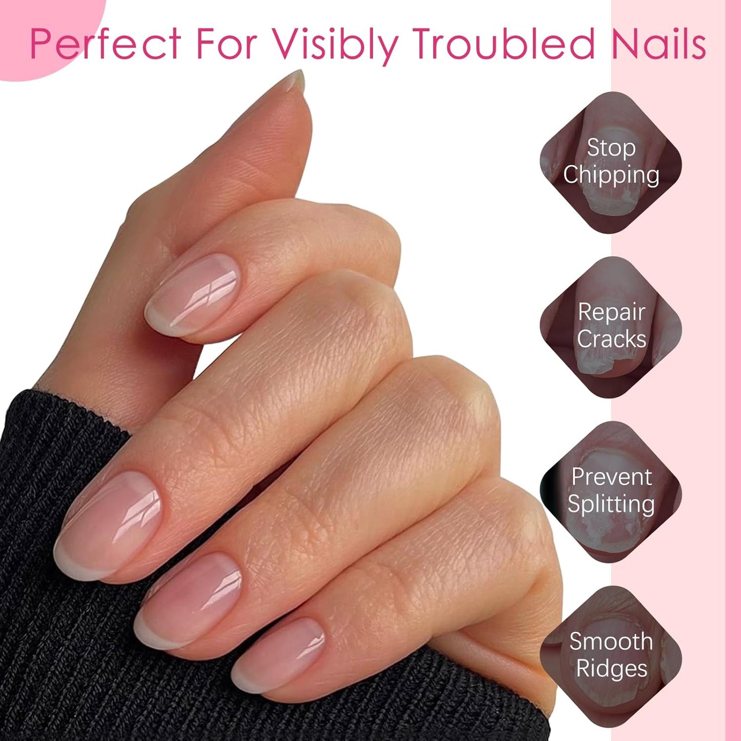 Canvalite Nail Files and Buffers, Shapes/Smooths/Shines Multi-Functional File & Polishing Buffer Block with 100/180 Grit Emery Boards, 14pcs Manicure Kit Natural Nail Care