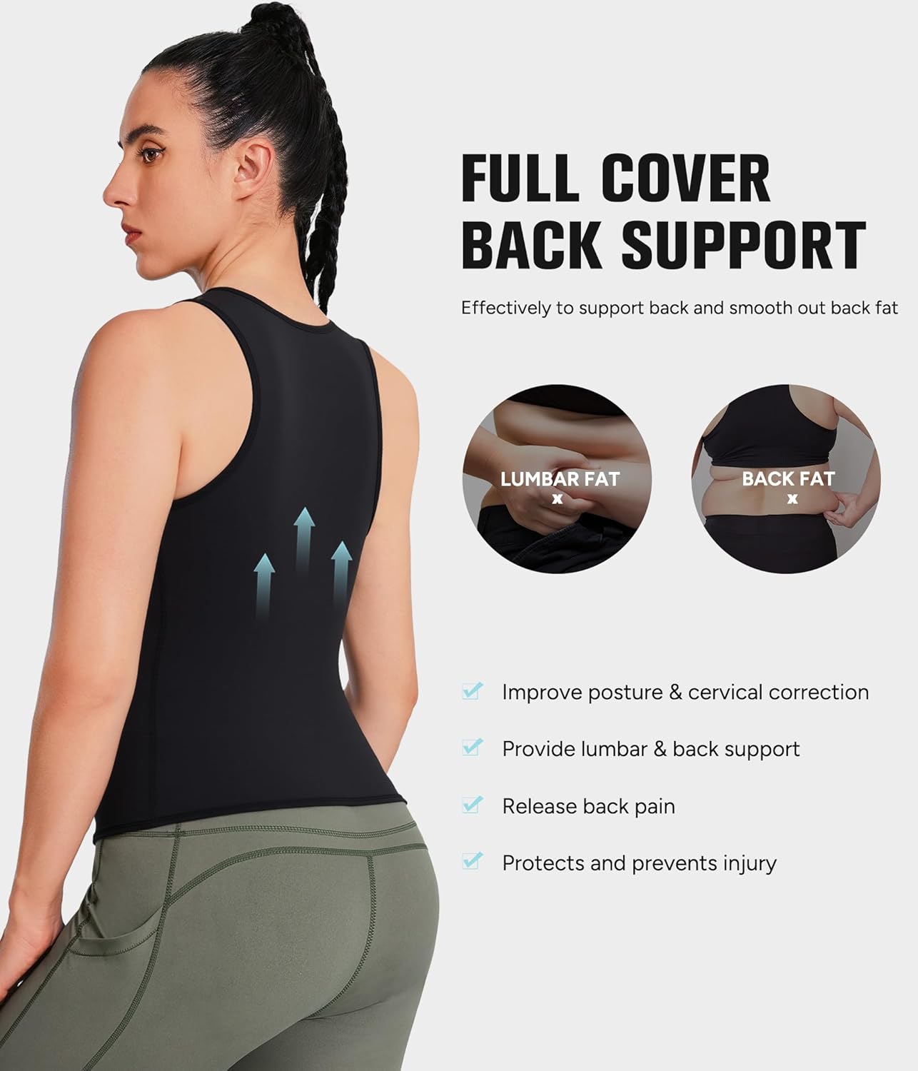 Eleady Best Neoprene Waist Trainer Corset Sweat Vest Weight Loss Body Shaper Workout Tank Tops Women