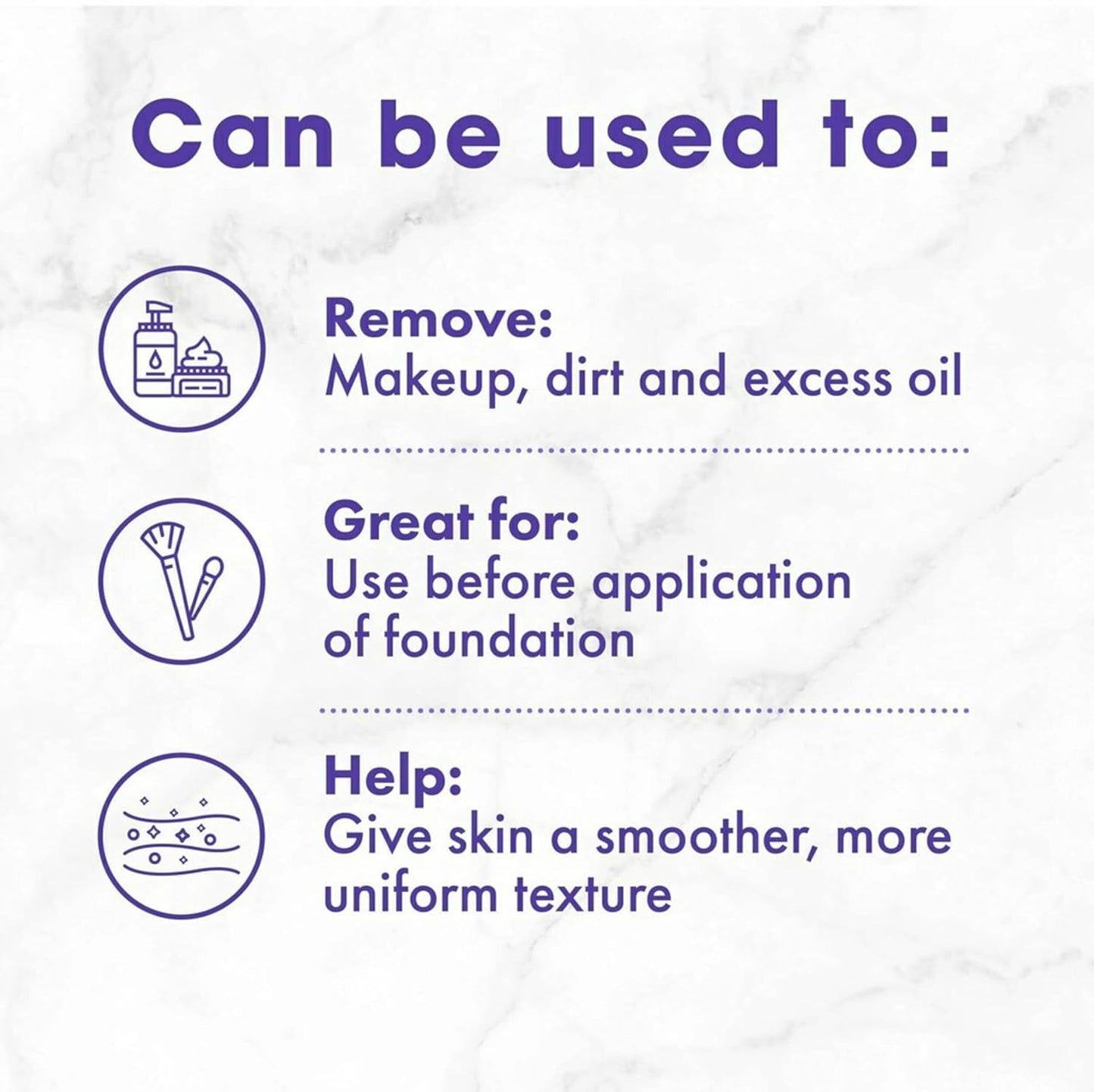 Buf-Puf Facial Sponge, Dermatologist Developed, Removes Deep Down Dirt & Makeup That Causes Breakouts and Blackheads, Reusable, Exfoliating, White, 5 Count