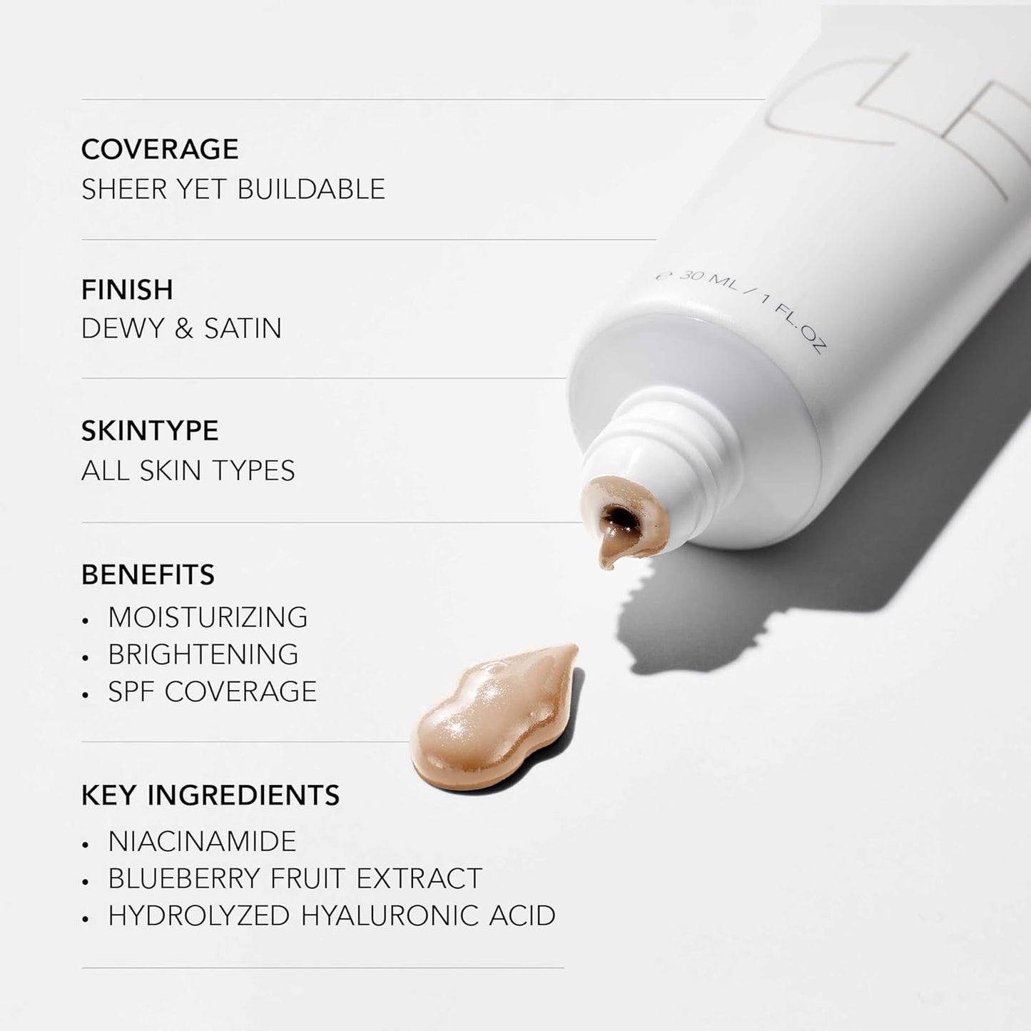 CLE Cosmetics CCC Cream (Warm Light 103 / SPF 50) - Color Correcting With Sunscreen - Lightweight, Hydrating Foundation - BB & CC Hybrid - Light to Medium Coverage - 1 fl oz