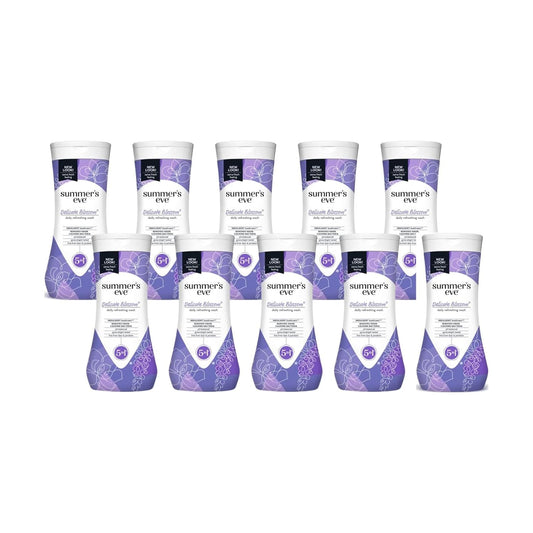 Summer's Eve Delicate Blossom Daily Refreshing Feminine Wash, Removes Odor, pH balanced, 15 fl oz. (Pack of 10)