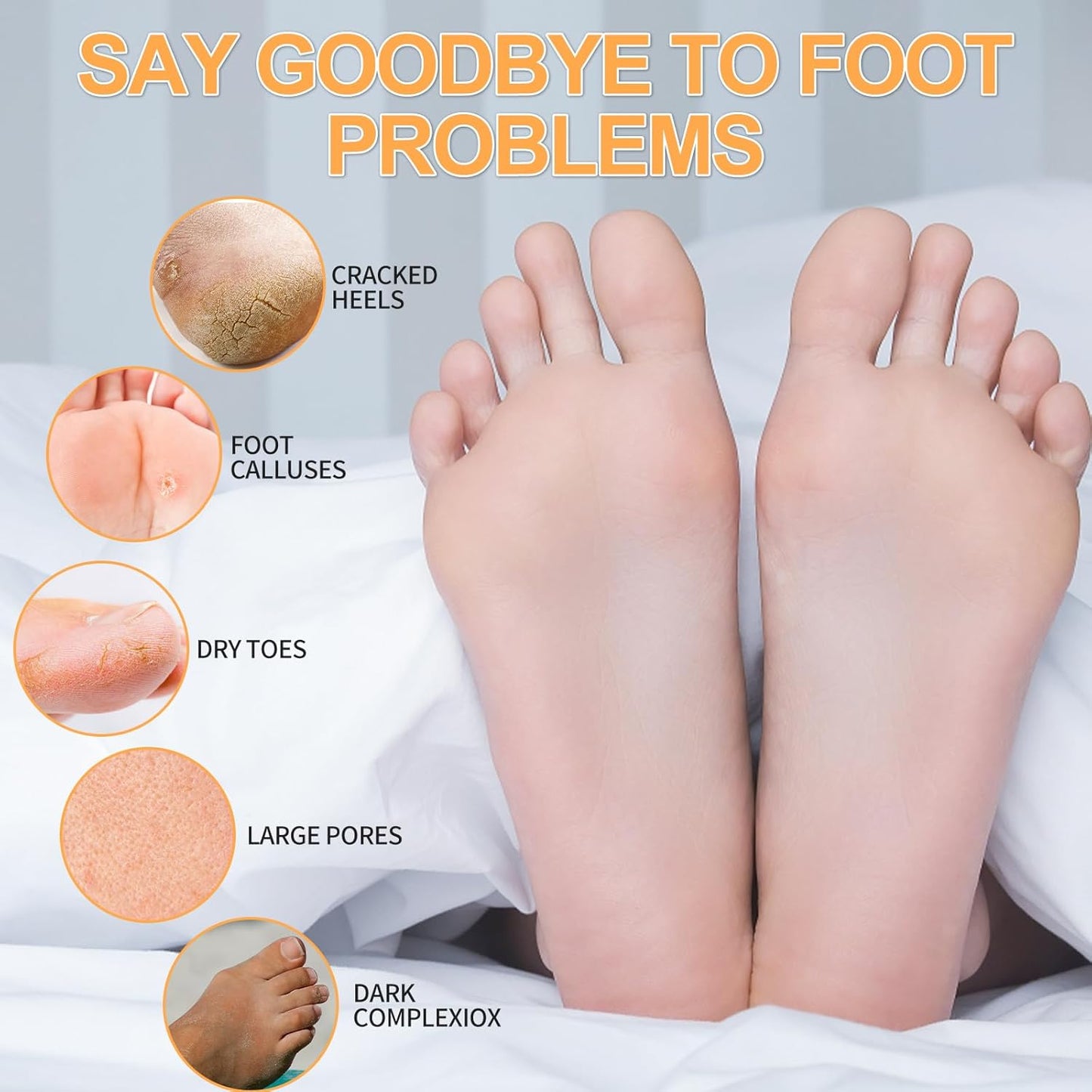 Foot Pedicure Spa Set,Foot Soak Spa Home Pedicure Kit with Bath Salt, Moisturizing Foot Scrub Cream Lotion, Foot Care for Dead Skin, Dry Cracked Feet, Make Baby Soft Feet, 3 Set