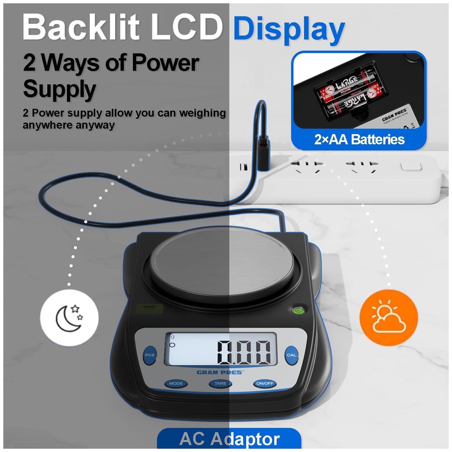 Digital Lab Scale 600g X 0.01g Accuracy,Precision Electronic Gram Scale,Analytical Balance Scientific Scale,for Jewelry, Powders, Coins, Etc.