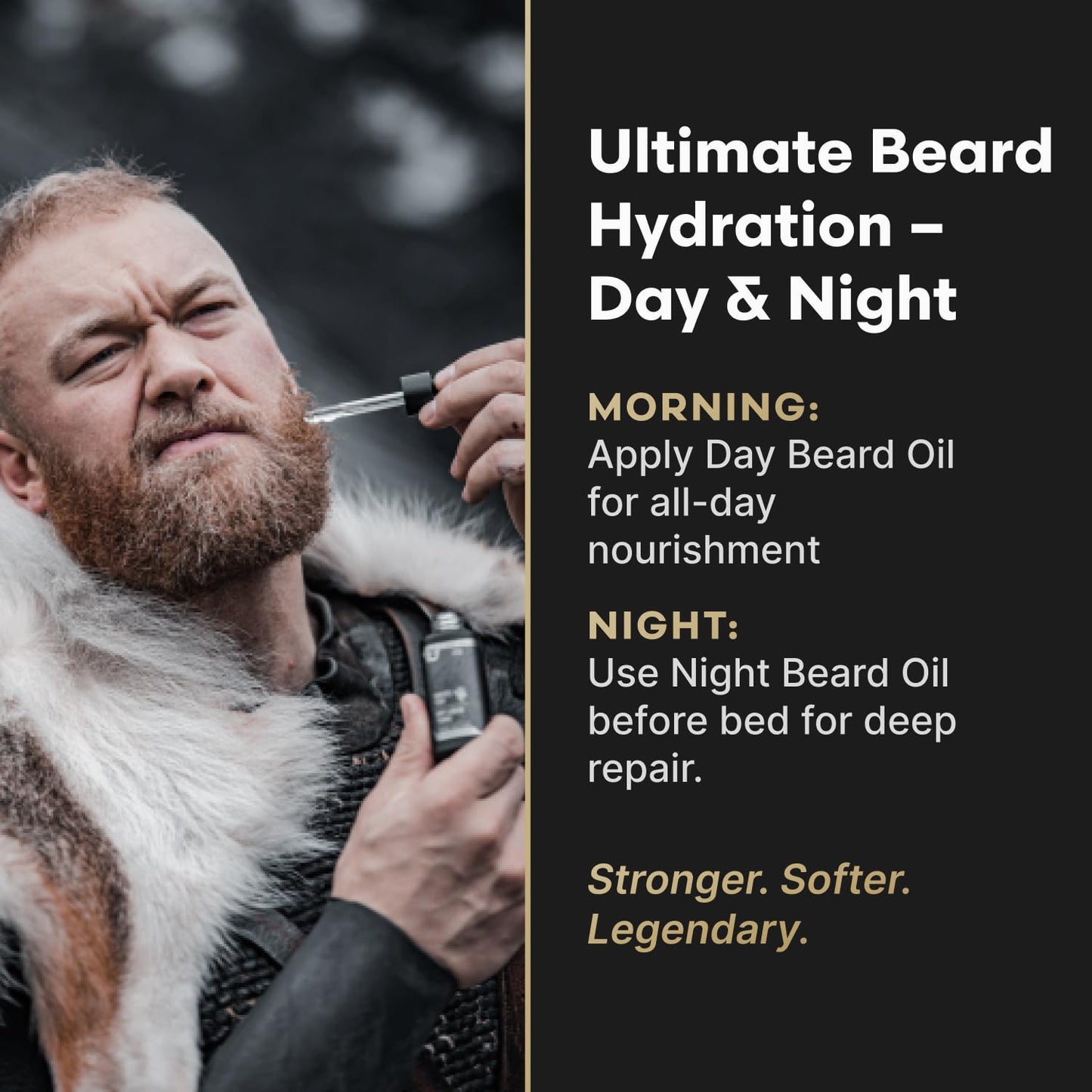The Beard Struggle Tonic + Elixir Beard Oil Bundle - Platinum Collection - Grooming Beard Oil - Softens, Moisturizers, and Strengthens Beard Growth - Pack of 2, Aesir's Triumph