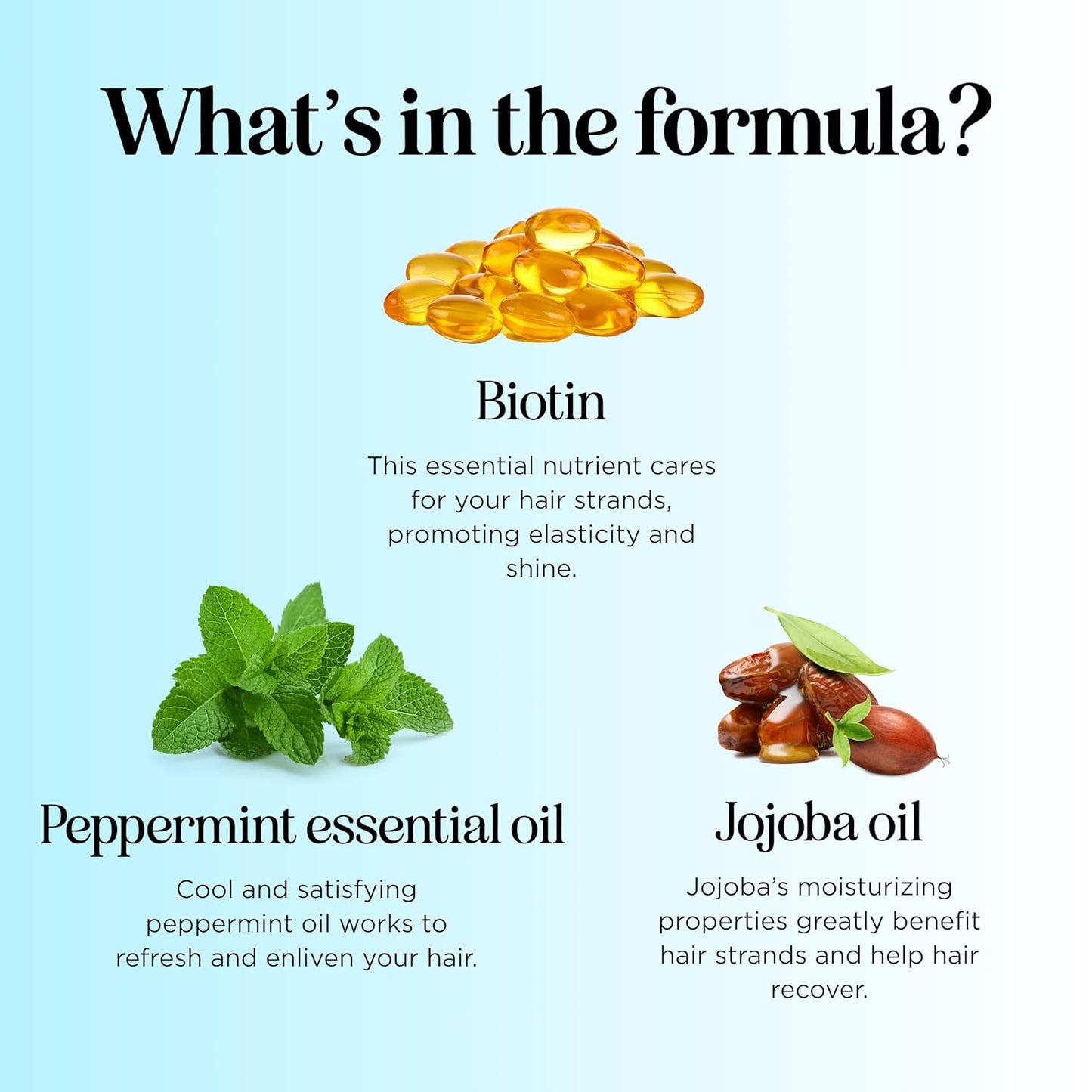 Volumizing Biotin Conditioner for Thinning Hair - Volumizing Conditioner for Fine Thin & Weak Hair - Sulfate Paraben & Silicone Free Hair Conditioner Nourishing Plant Proteins & B Vitamins (Mint)