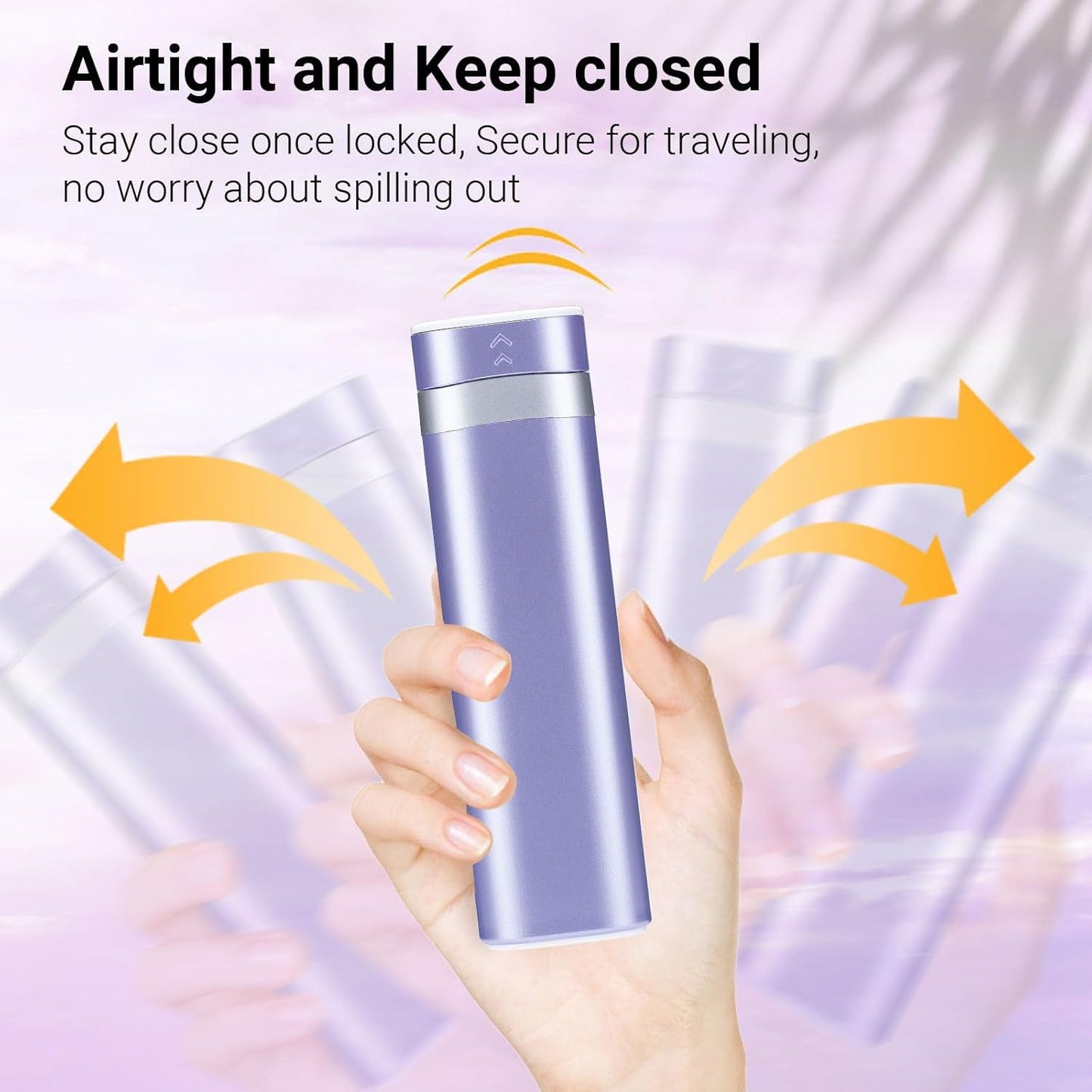 Weekly Pill Organizer 7 Day, Daily Pill Box, Travel Pill Case, Cute Pill Holder to Hold Vitamins, Medicines, Supplements, Pills Organizer (Purple)