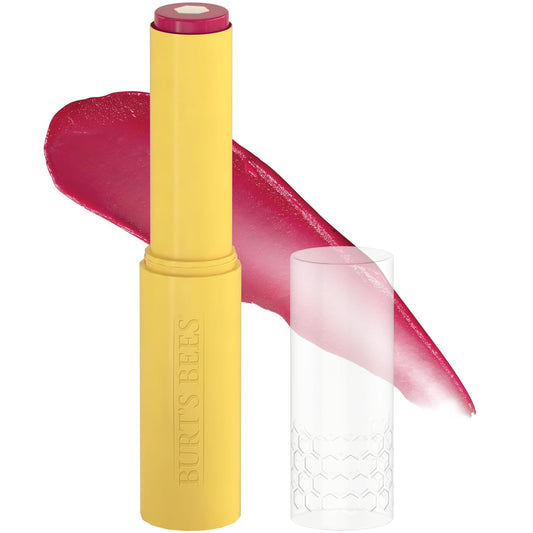 Burt's Bees Tinted Boosted Balm, Cheeky Cherry, Hydrating Tinted Lip Balm with Vitamin C, E, and F Core, 24 Hour Lip Moisturizer with Responsibly Sourced Beeswax, 100% Natural Origin, 1 Count, 0.16oz