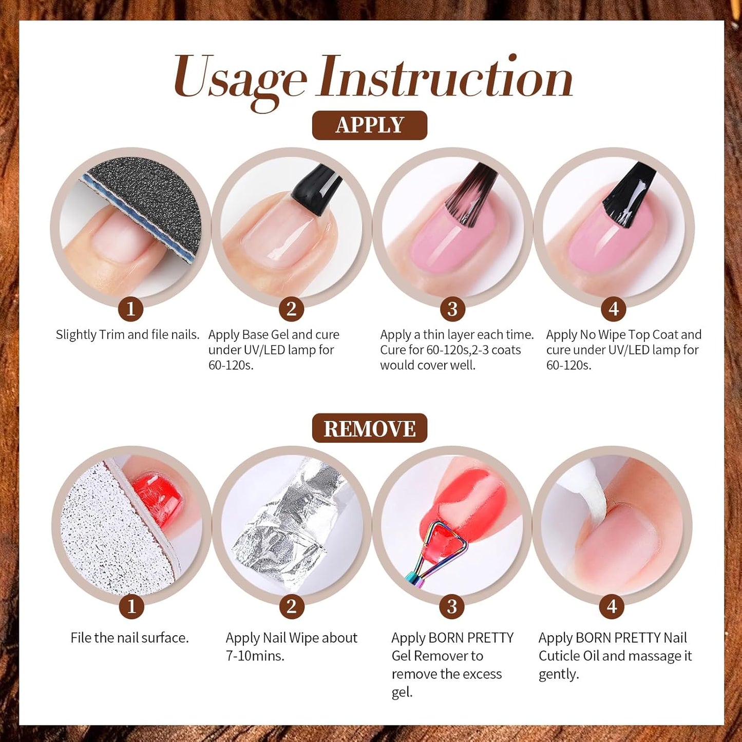 BORN PRETTY Cat Magnetic Eye Gel Nail Polish,Jelly Glass Crystal Brown Burgundy Wine Bloody Red Black Magnetic Gel Polish,Fall Winter Glitter Soak Off Nail Polish Art Salon Manicure Home Gift 7ML 6pcs