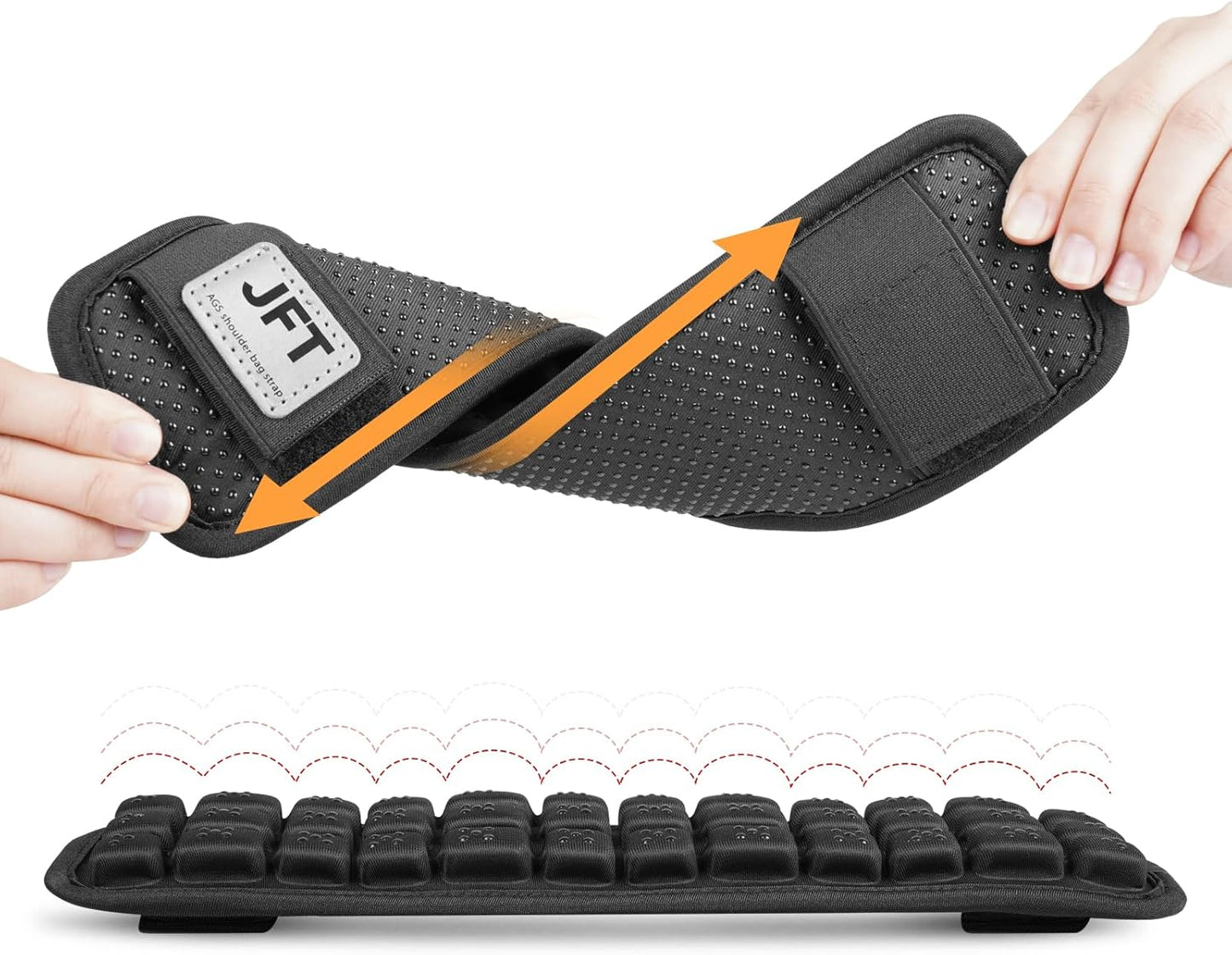 Shoulder Strap Pad of 3D Air Cushion, Backpack Accessories, Non-Slip Shoulder Strap Pad, for Hiking and Camping Bags