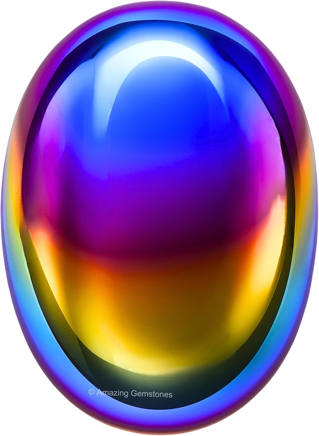 Amazing Gemstone Titanium Aura Quartz Crystals and Healing Stones - Large Palm Stone Crystals for Good Luck, Positive Energy, Meditation - Unique Stocking Stuffers and Birthday Gifts