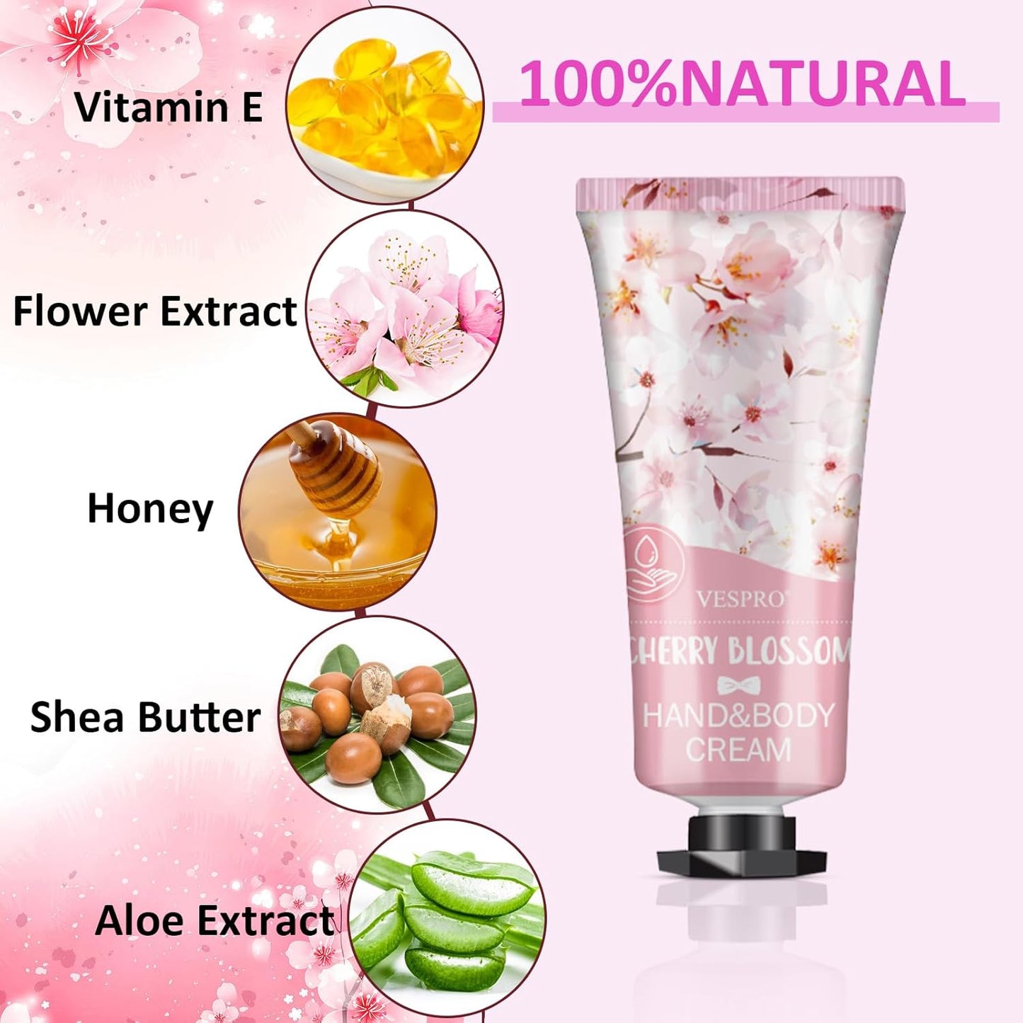 VESPRO 70 Pack Hand Cream Set, Stocking Stuffers for Women, Christmas Gifts, Bulk Hand Lotion Travel Size for Dry Cracked Hands, Mini Hand Lotion for Bridal Shower Gifts and Bridesmaid Gifts