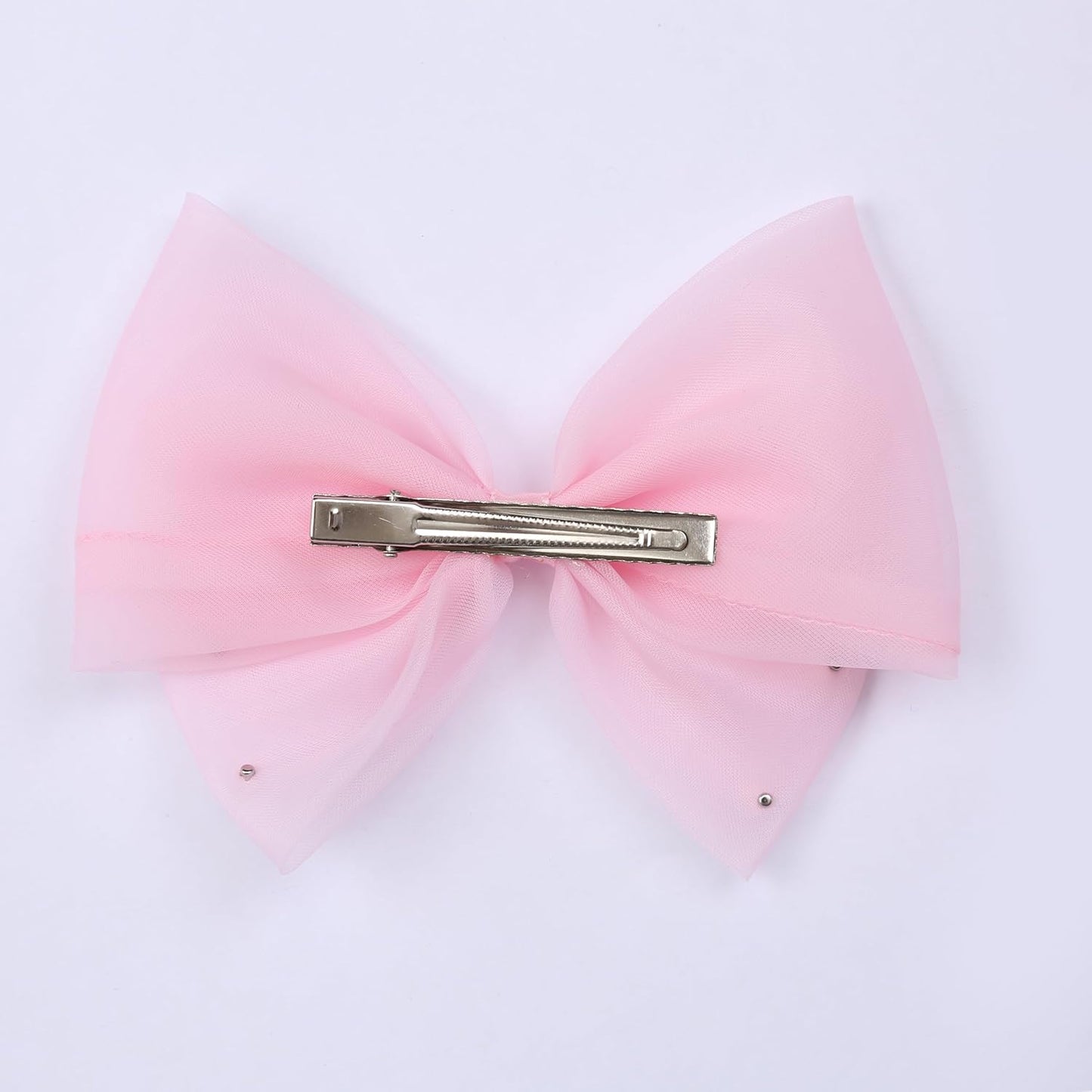 Elegant Hair Bow Set Sweet Styles with Crystal and Pearl Accents Fashion Hair Clips for Girls (Pink/Champagne/Orange1)