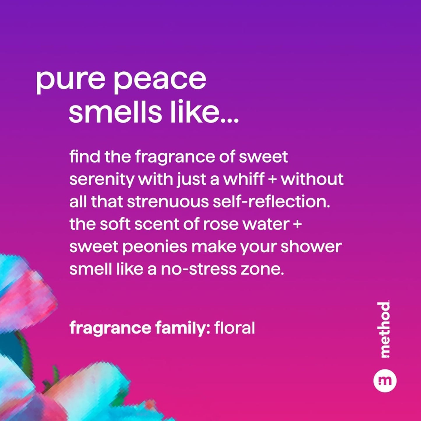 Method Volumizing Conditioner, Pure Peace with Rose, Peony, and Pink Sea Salt Scent Notes, Paraben and Sulfate Free, 13.5 oz (Pack of 1)