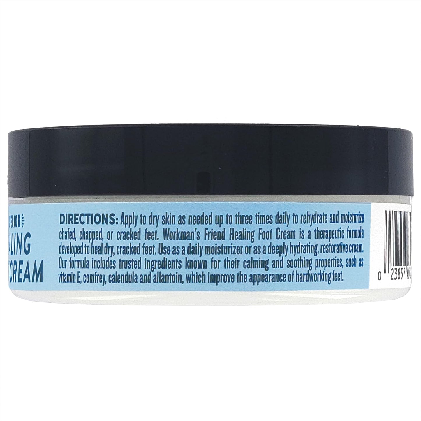 WORKMAN'S FRIEND Superior Healing Foot Cream - Intense Moisturizer - Heals Extremely Dry & Cracked Skin - 2.5 ounce