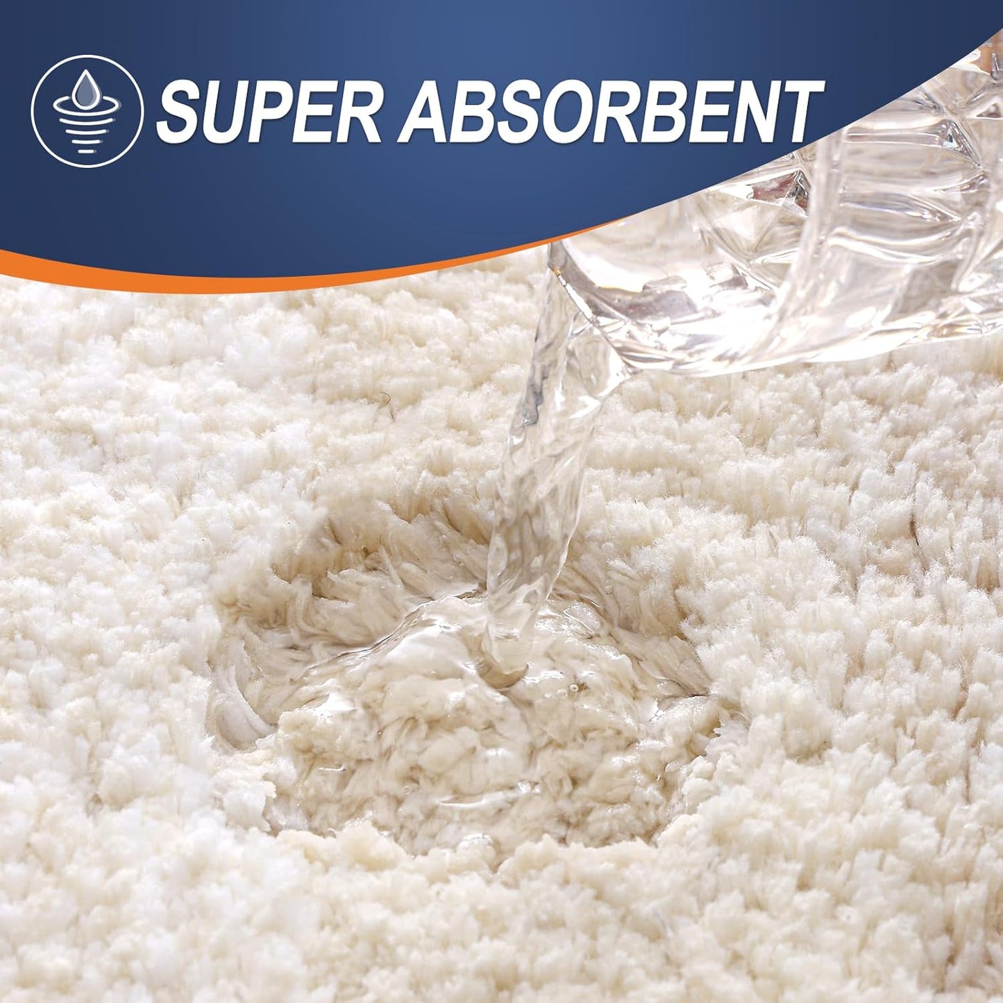 OLANLY Bathroom Runner Rugs 59x20, Extra Soft Absorbent Microfiber Bath Rugs, Rubber Backing, Quick Dry, Washable Bath Mats for Bathroom Floor, Tub and Shower, Home Decor Accessories, Light Beige