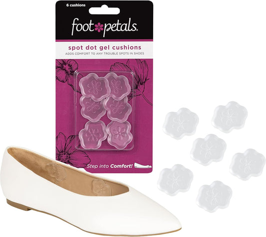 Foot Petals Spot Dot Cushion, Pressure Point Solution for Blister Relief, Rub Protection, Women's Heels, Pumps, Flats