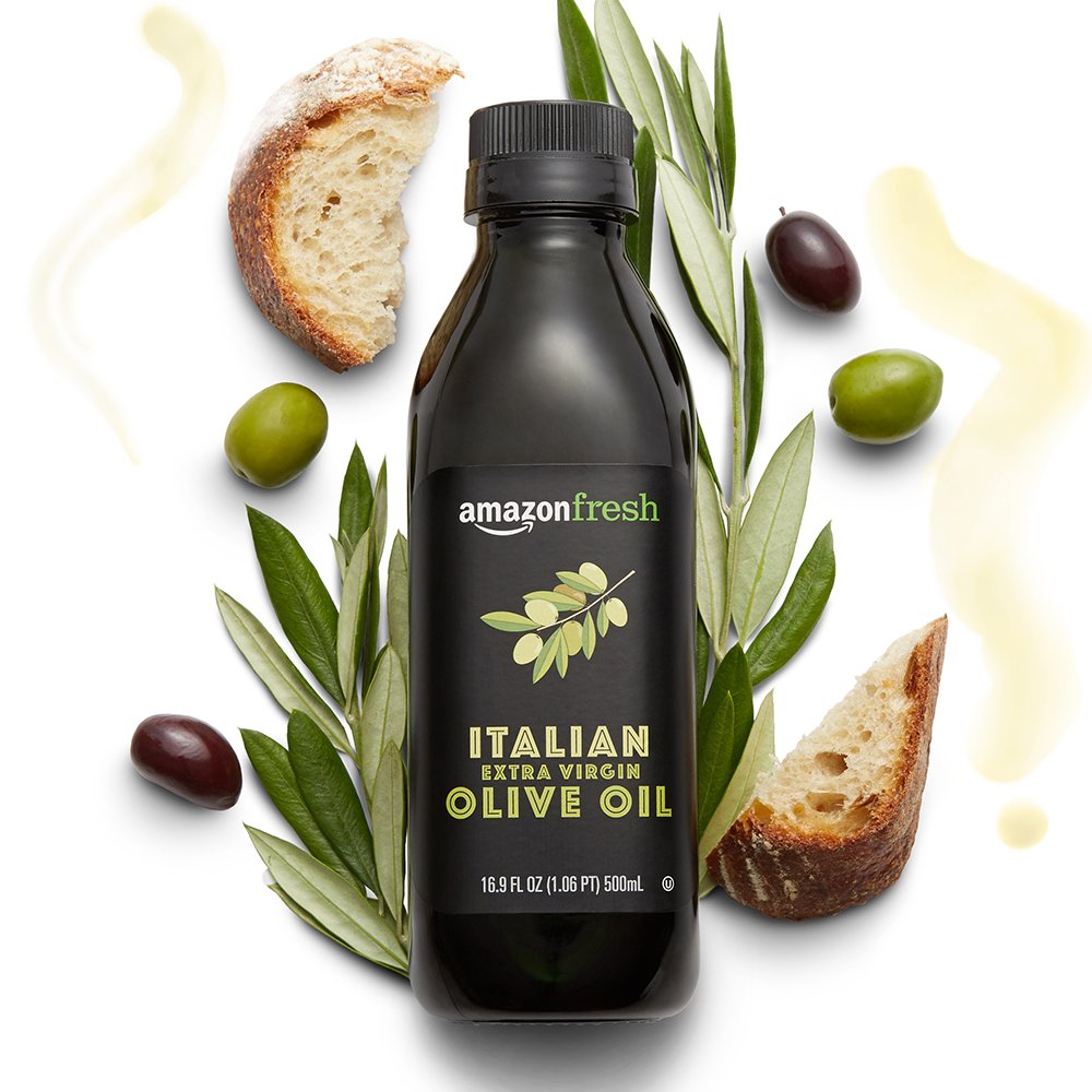 Amazon Fresh, Italian Extra Virgin Olive Oil, 16.9 Fl Oz (Pack of 2)