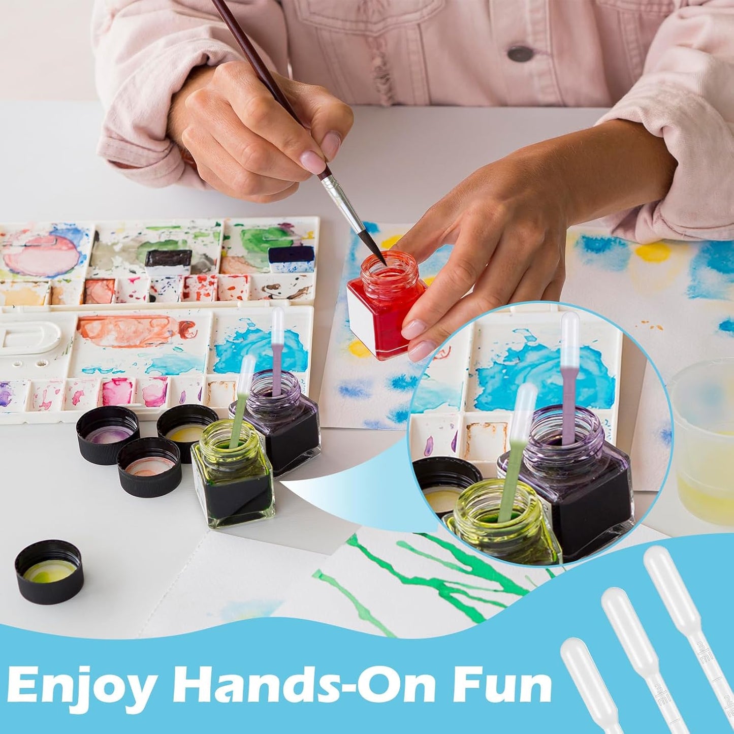 1000 Pcs Plastic Transfer Pipettes Disposable Graduated Pipettes for Scientific Experiment, Essential Oils, Make up Tool (3 ml)