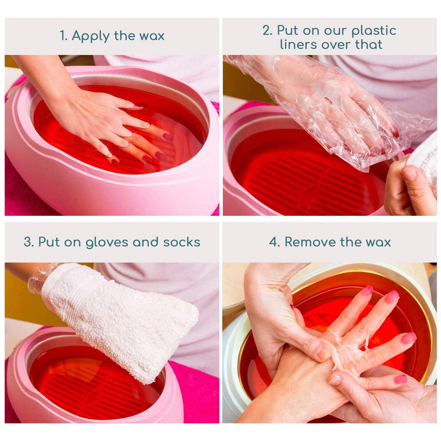 Segbeauty 200pcs Larger & Thicker Paraffin Hand Liners, Paraffin Wax for Hands, Moisturizing Glove Hand Cover Plastic Pedicure Bags SPA Mitt for Paraffin Wax Machine Thermal Hot Wax thera-py