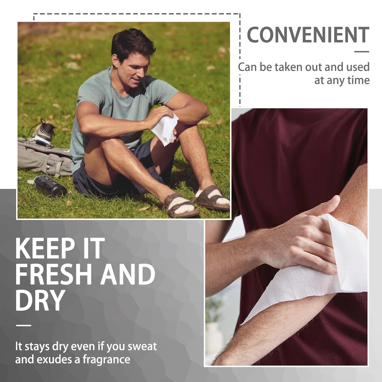 Black Cologne Body Wipes 100 pieces of Fresh deodorant Wipes And Travel To Clean Skin And Travel Deodorant Individually Wrap Hypoallergenic Mini Deodorant For Female Male Teenagers