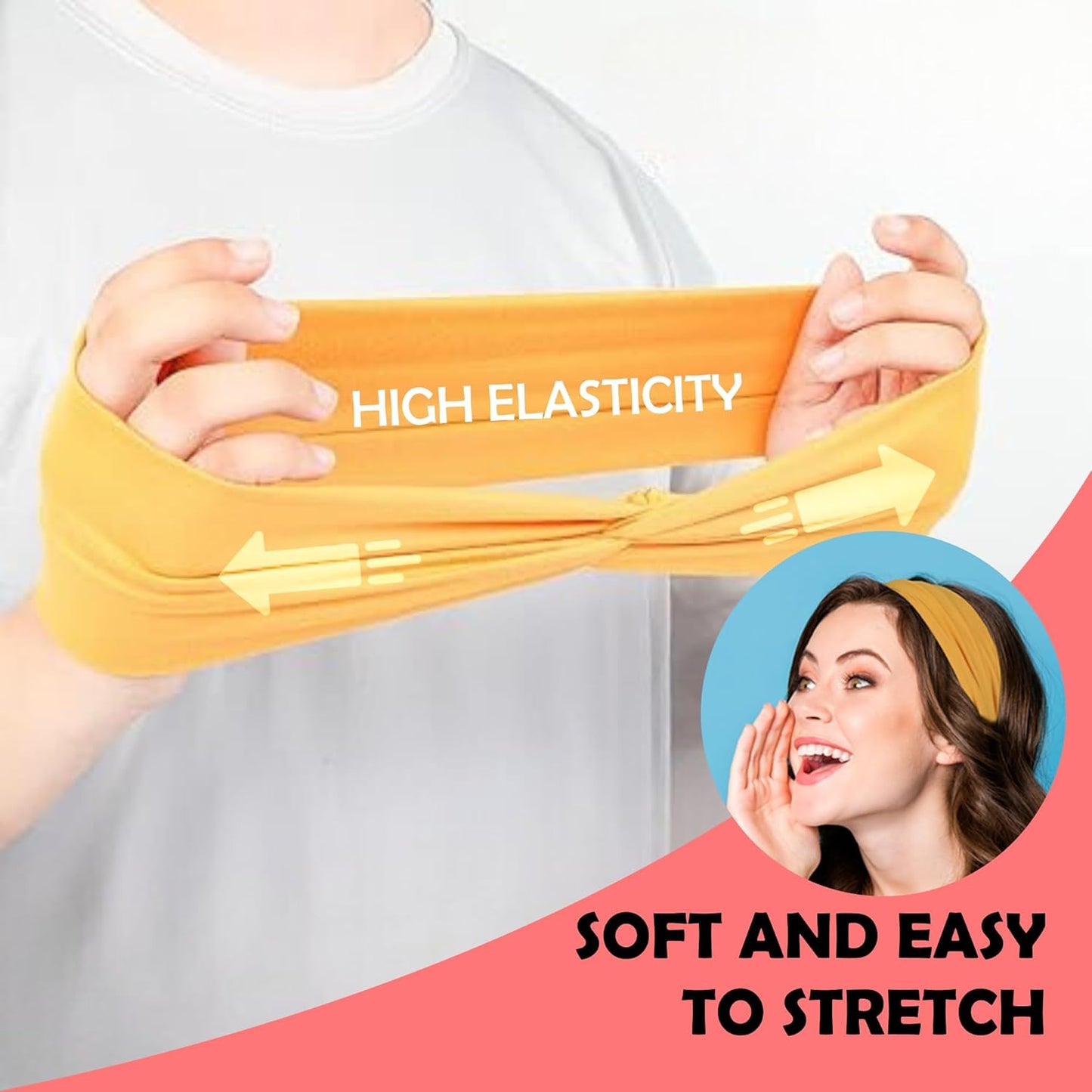 Lotus78, Pack of 12 Wide Headbands for Women Non Slip, Fashionable Sports Hair Bands for Women's Hair, Soft Elastic Stretchy Head bands, Yoga Workout Headbands for Women Daily Fashion(Multicolor icon)