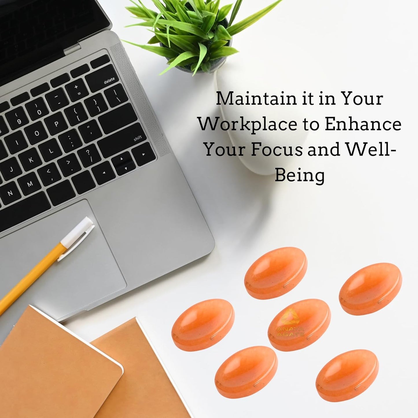 Red Aventurine Worry Stones – Crystal Thumb Worry Stone for Anxiety, Stress – Relaxing and Soothing Balance Stones for Meditation, Stress Relief – Healing Stones and Crystals for Men and Women