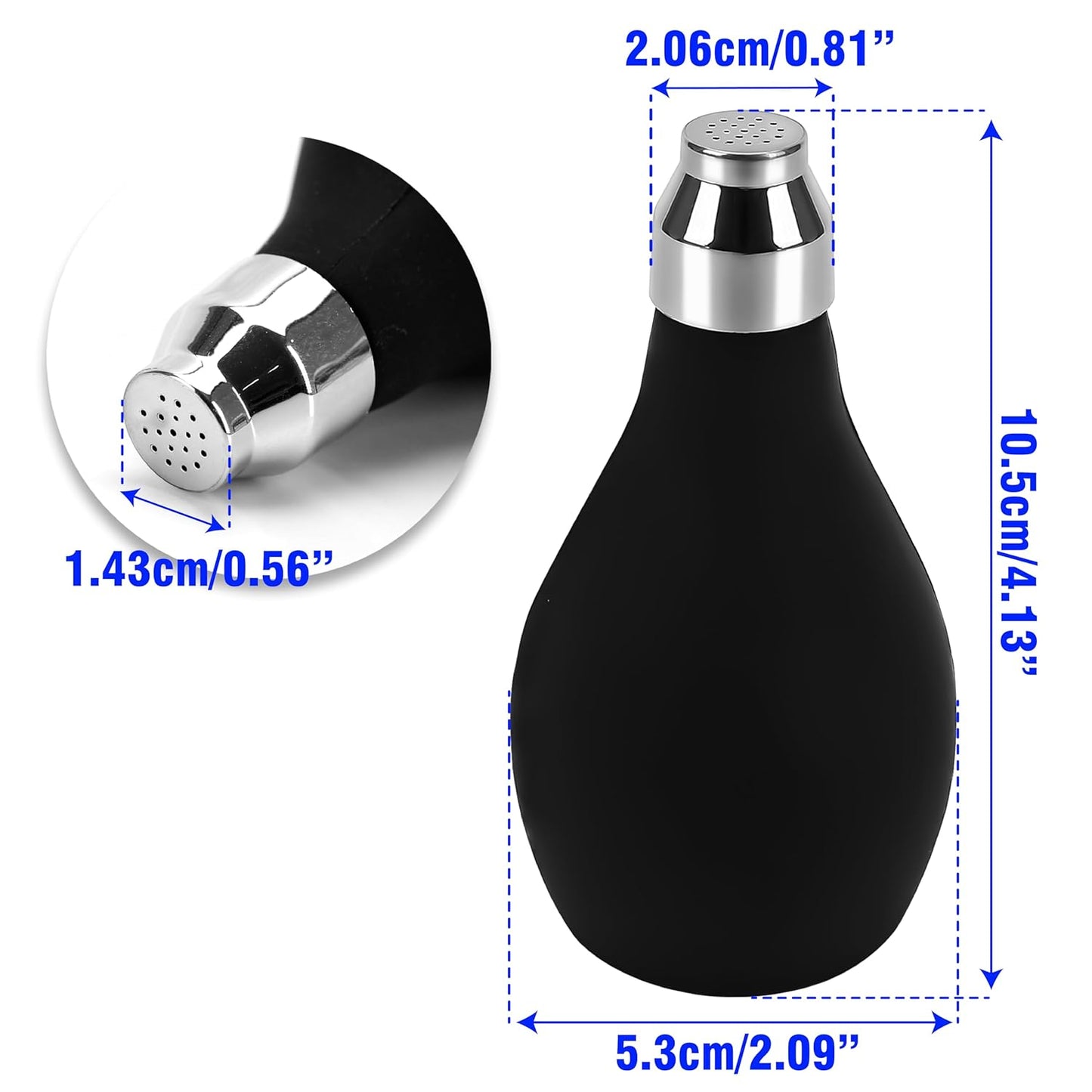 Powder Barber Spray Bottle, Empty Dispenser Blower, 3.38oz/100ml Refillable Hair Fiber Applicator Use Dry Shampoo, Gently Release Cornstarch Onto Neck Area, Make Client Comfortable After Hair Cut