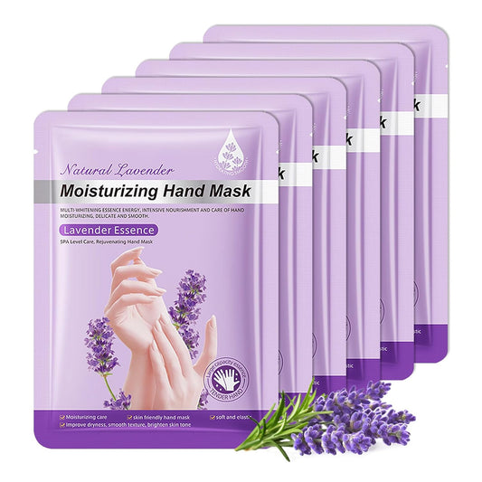 6 Pairs Hand Masks Moisturizing Gloves, Hydrating Hand Mask Moisturizer Gloves Care for Dry Cracked Hands, Smooth Long Lasting Soft Firming Hand Mask Gift Set for Men Women（A