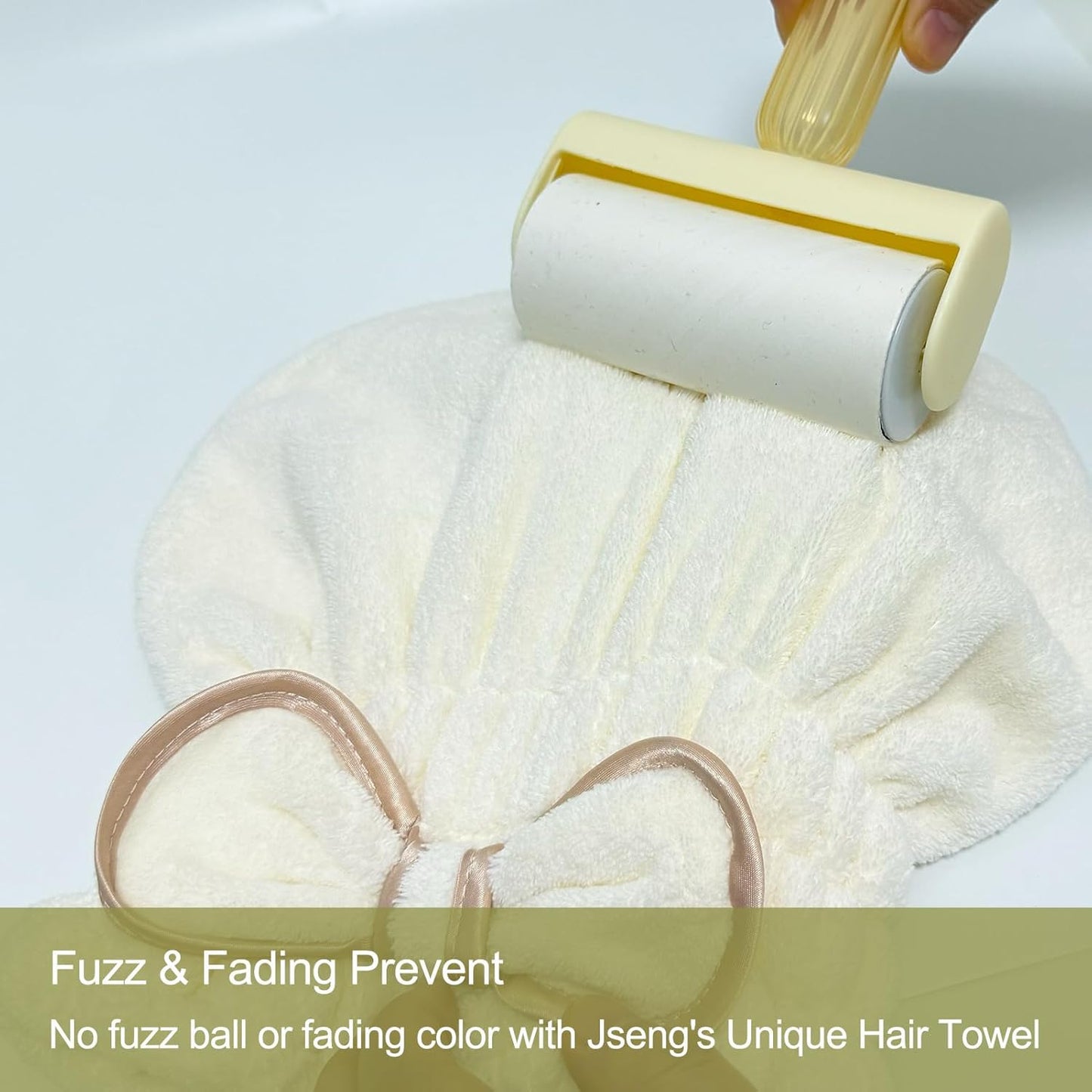 Jseng 3Packs Microfiber Hair Towel for Women - Quick-Drying, Super Absorbent Hair Wrap with Bow Design, Soft Hair Towel Turban for Curly Long Wet Hair