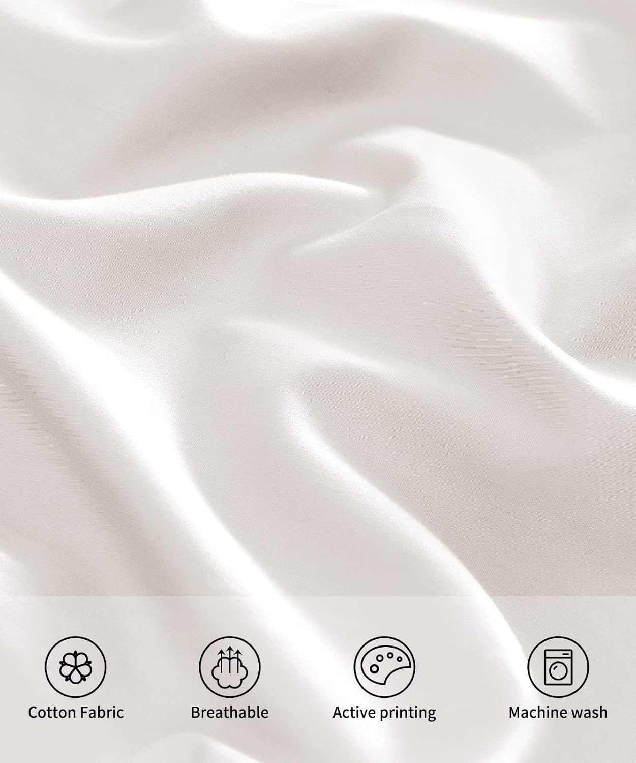 Warmstar Cotton Pillow Cases Standard Size Set of 2, 600 Thread Count Pillowcases 20x26 Inches, Soft Long Staple Cotton Pillowcases Breathable with Envelope Closure,White