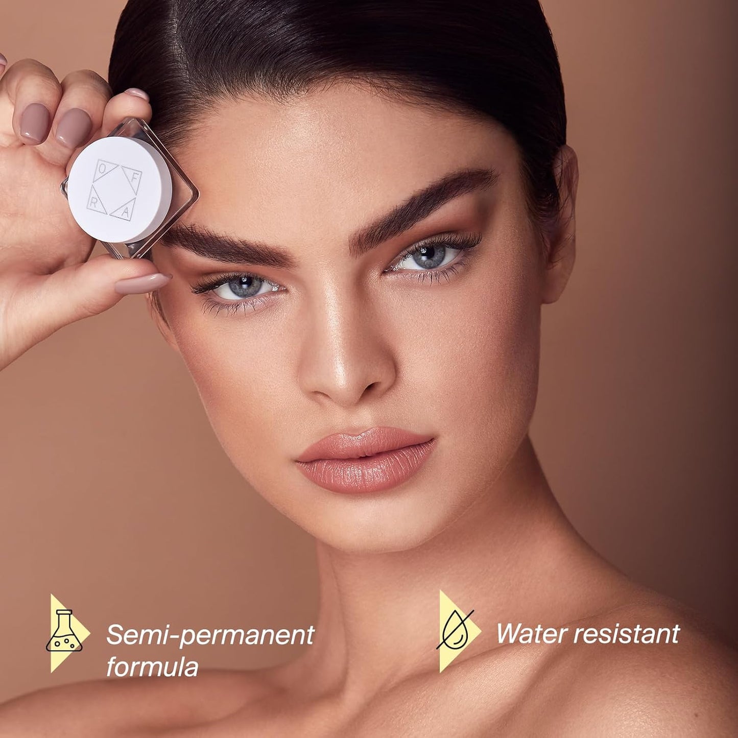 Ofra Eyebrow Gel - Auburn - Semi-Permanent Brow Gel, and Waterproof Eyebrow Filler - 5g