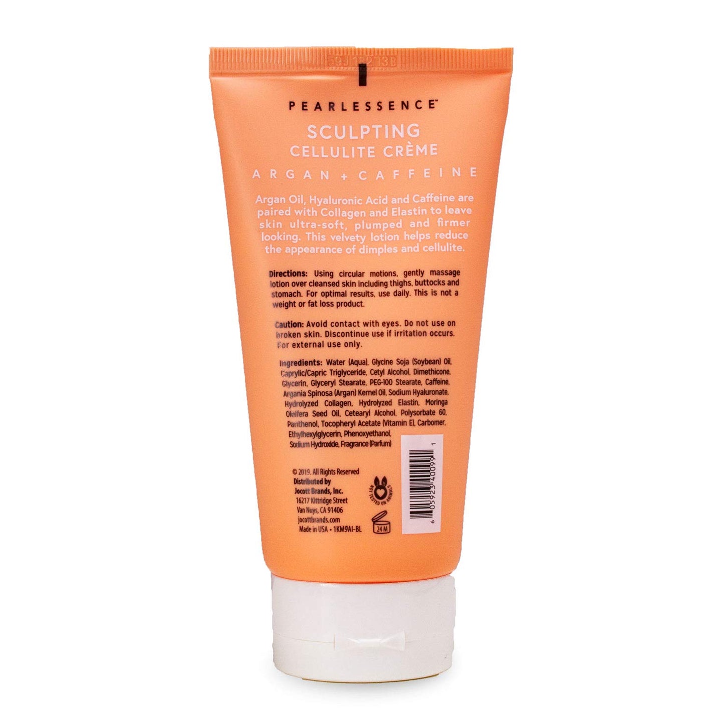 Pearlessence Sculpting Cellulite Cream, Argan & Caffeine - Helps Soften, Firm & Plump | Reduce Appearance of Dimples & Cellulite | USA Made (5 ounces)