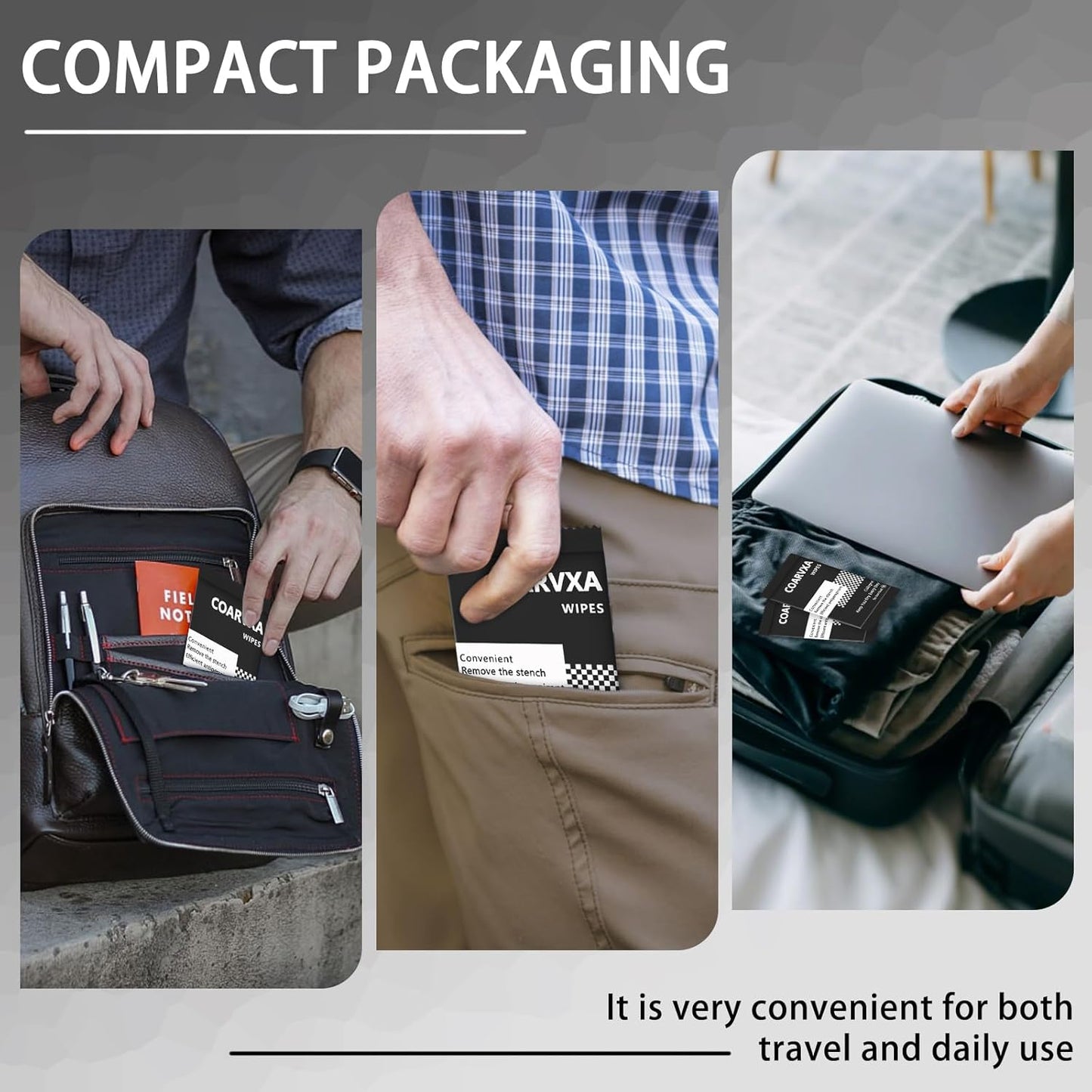 Black Cologne Body Wipes 100 pieces of Fresh deodorant Wipes And Travel To Clean Skin And Travel Deodorant Individually Wrap Hypoallergenic Mini Deodorant For Female Male Teenagers