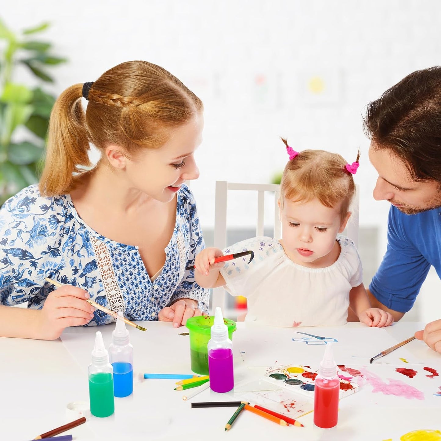 100 Pcs 1.7 oz Plastic Squeeze Bottles with Leak-proof Top Caps Writer Bottles for Paint Crafts Lotion Glue Liquids Travel and Crafts Empty Sand Art Supplies