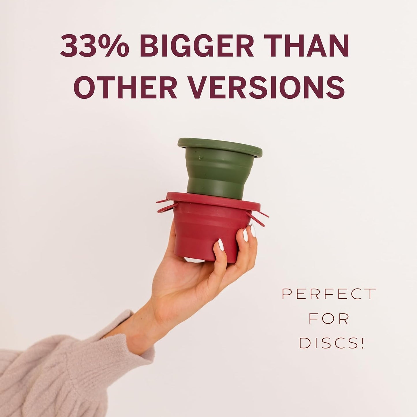 Pixie Menstrual Cup Compact Sterilizer - Good for Public Restrooms, Camping or Dorms - Collapsible Cleaner Container for Your Menstrual Disc & Period Cup - Microwavable - Reusable - Case Holder