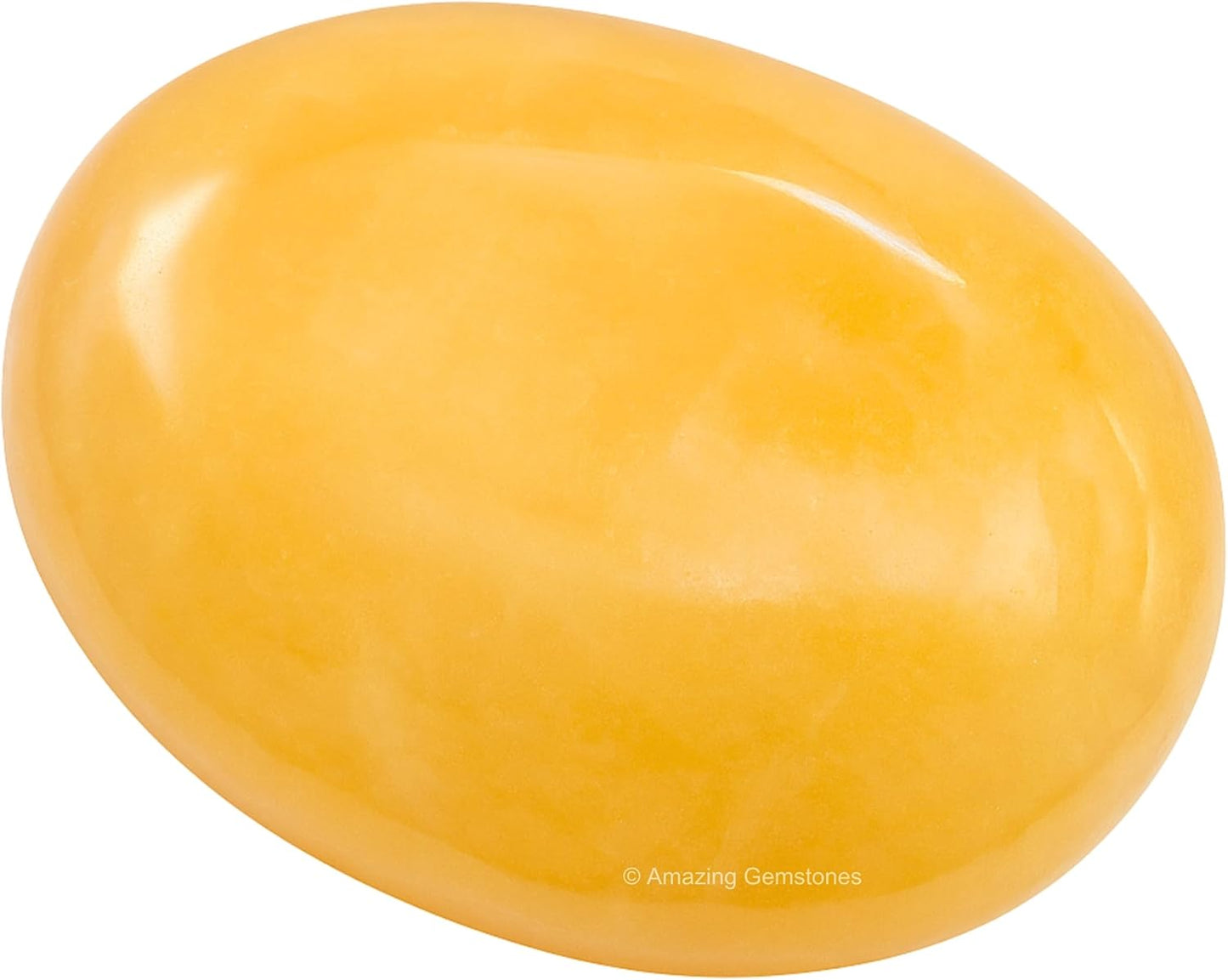 Amazing Gemstone Yellow Aventurine Crystals and Healing Stones - Large Palm Stone Crystals Piedra - Crystal for Good Luck, Positive Energy, Meditation - Unique Stocking Stuffers and Birthday Gifts