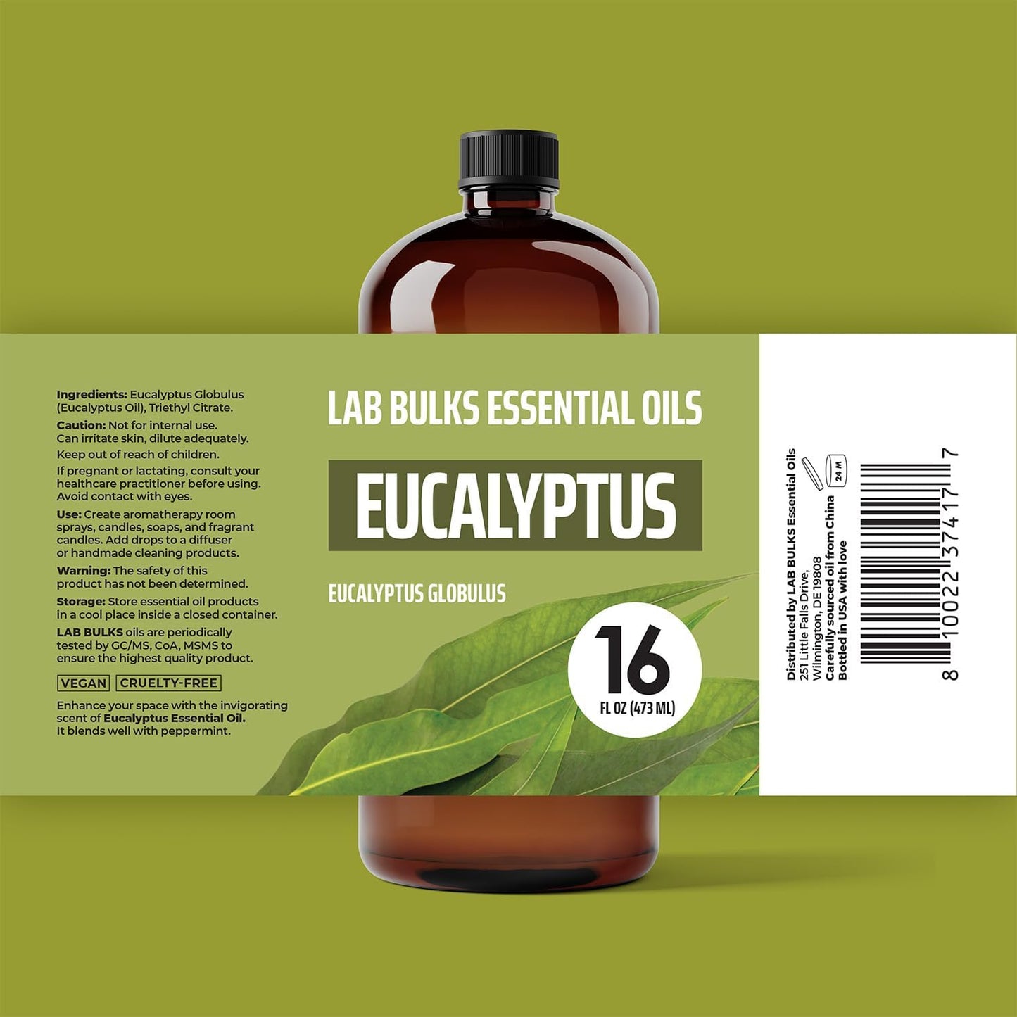 Eucalyptus Essential Oil 16 oz (473 ml) for Diffusers, Home Care, Candles, Aromatherapy, Candle Making