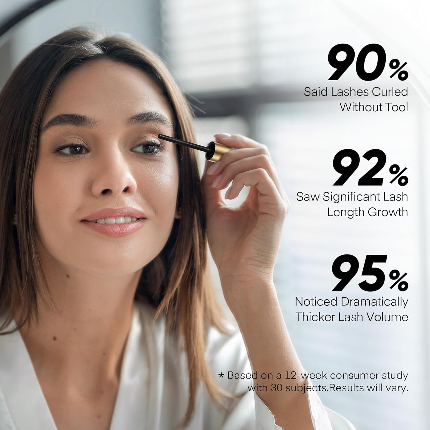 Lash Serum for Eyelash Growth - Lash Enhancer for Thicker Longer and Fuller Eyelashes - Advanced Natural Formula Vegan & Cruelty-Free 0.17 Fl Oz (Pack of 1)