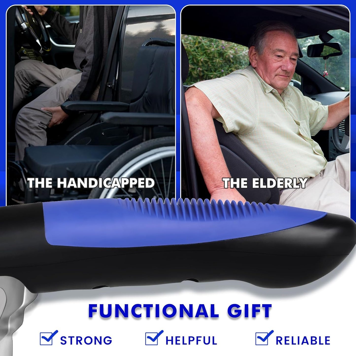 NINEMAX Car Door Handle for Elderly Car Handle Assist Support, Auto Grab Handles, Portable Car Door Cane for Seniors, Handicap (1 pc)