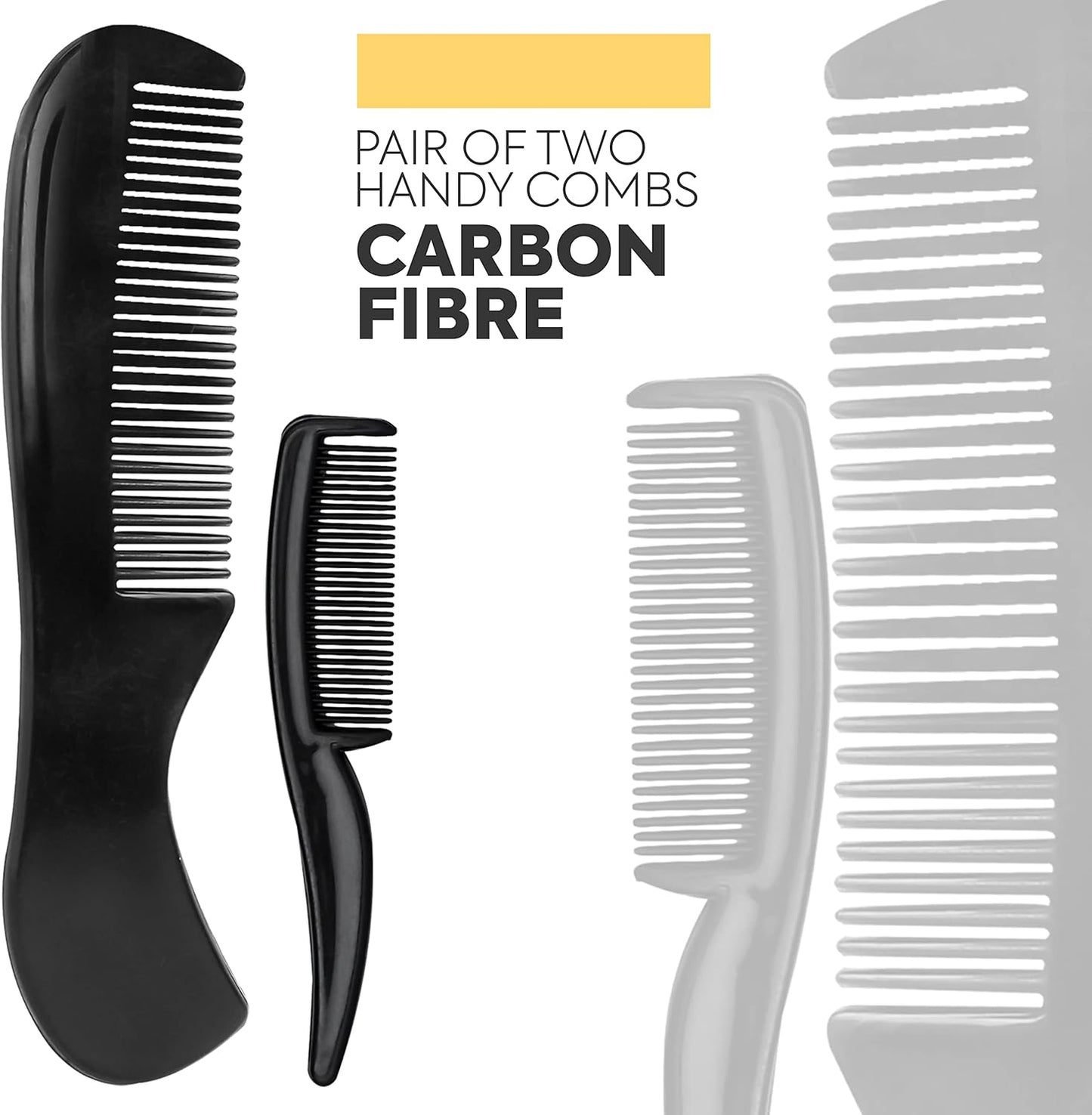 Beauty & Crafts- 5'' German Beard Mustache Scissors - 2 Mustache Comb for Facial Hair with Beautiful Pouch - Beard Trimming Scissors Use for Grooming, Cutting, and Styling of Mustache (Black)